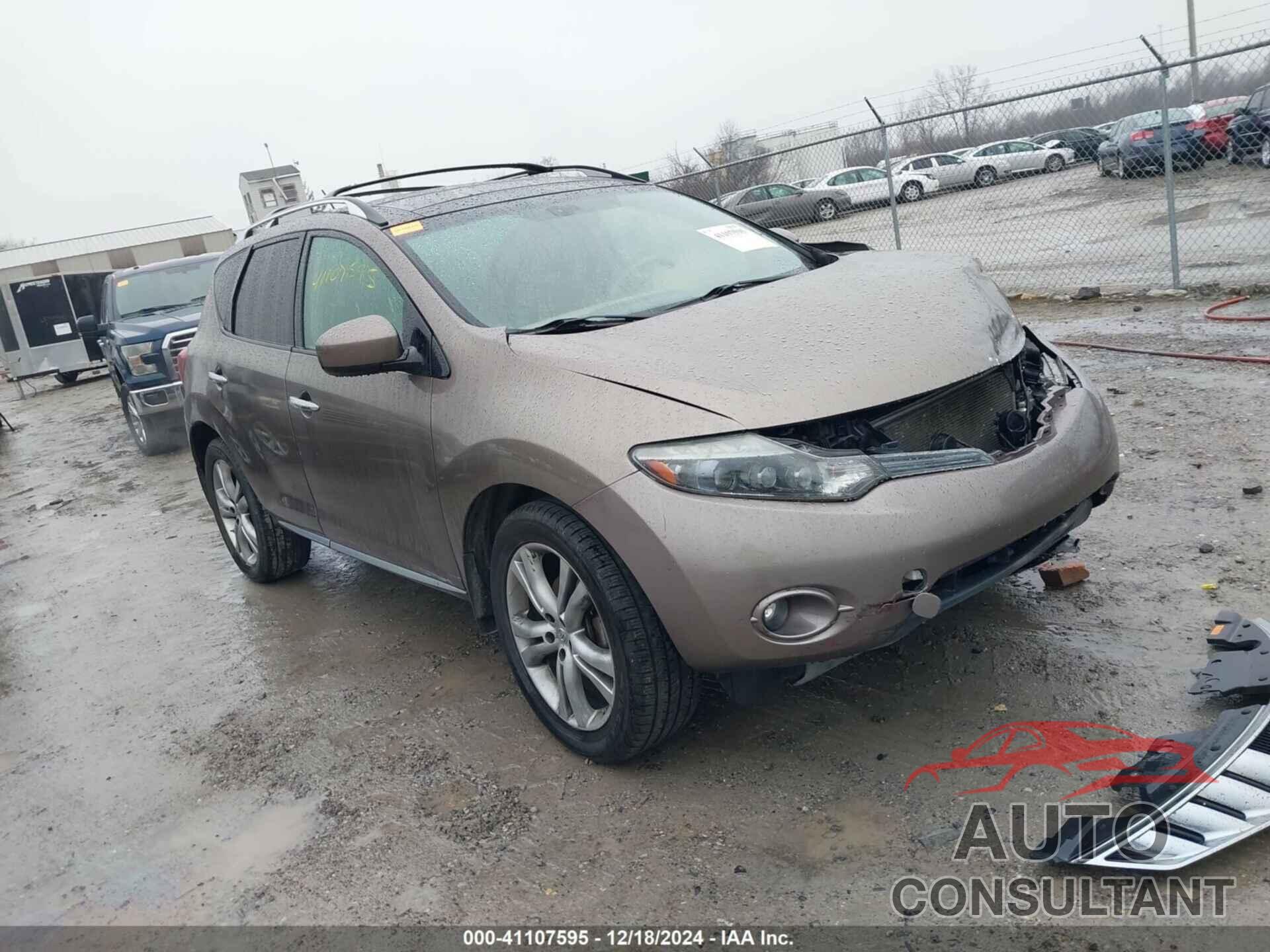 NISSAN MURANO 2009 - JN8AZ18W89W140742