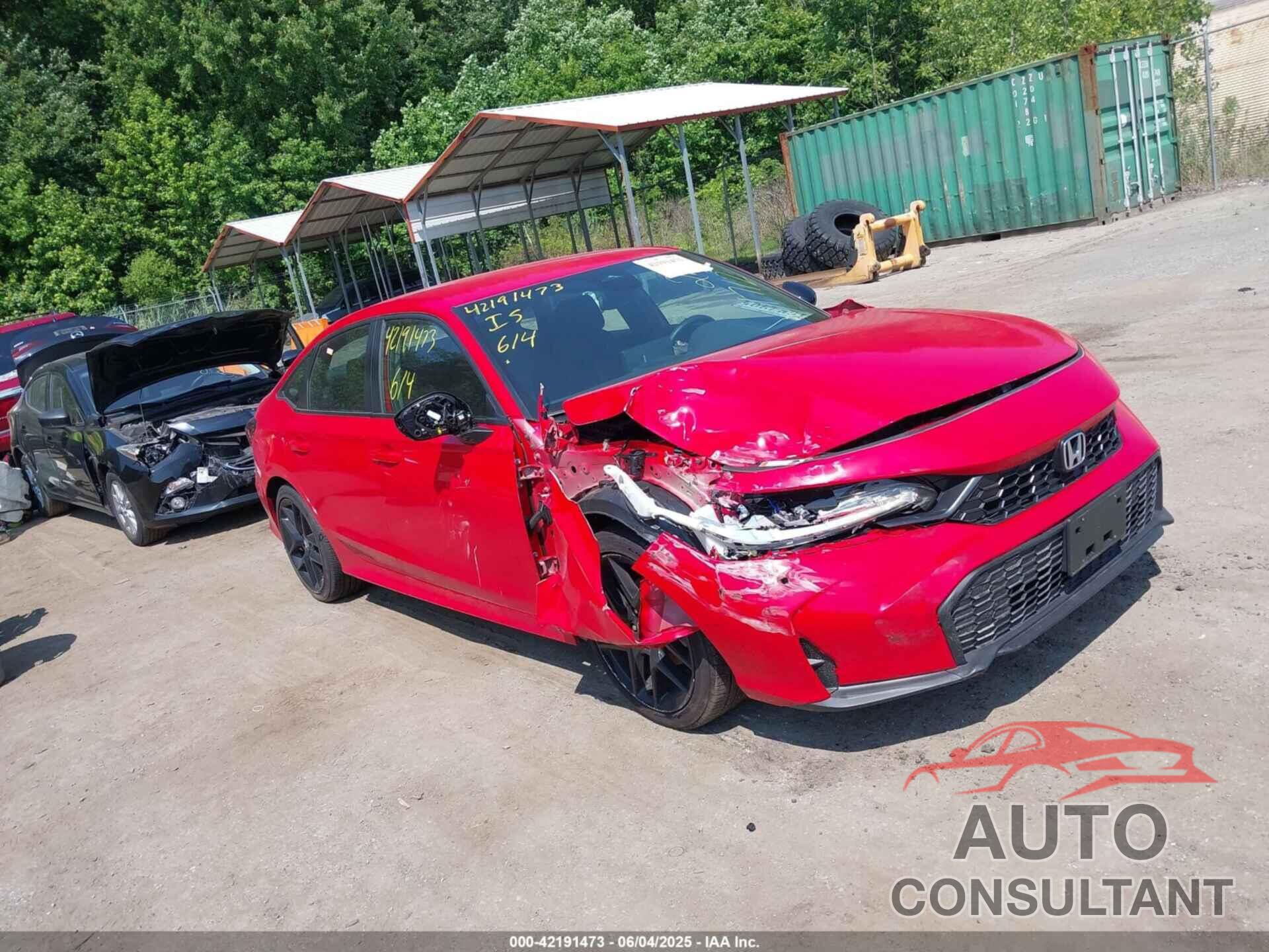 HONDA CIVIC 2025 - 2HGFE2F5XSH523326