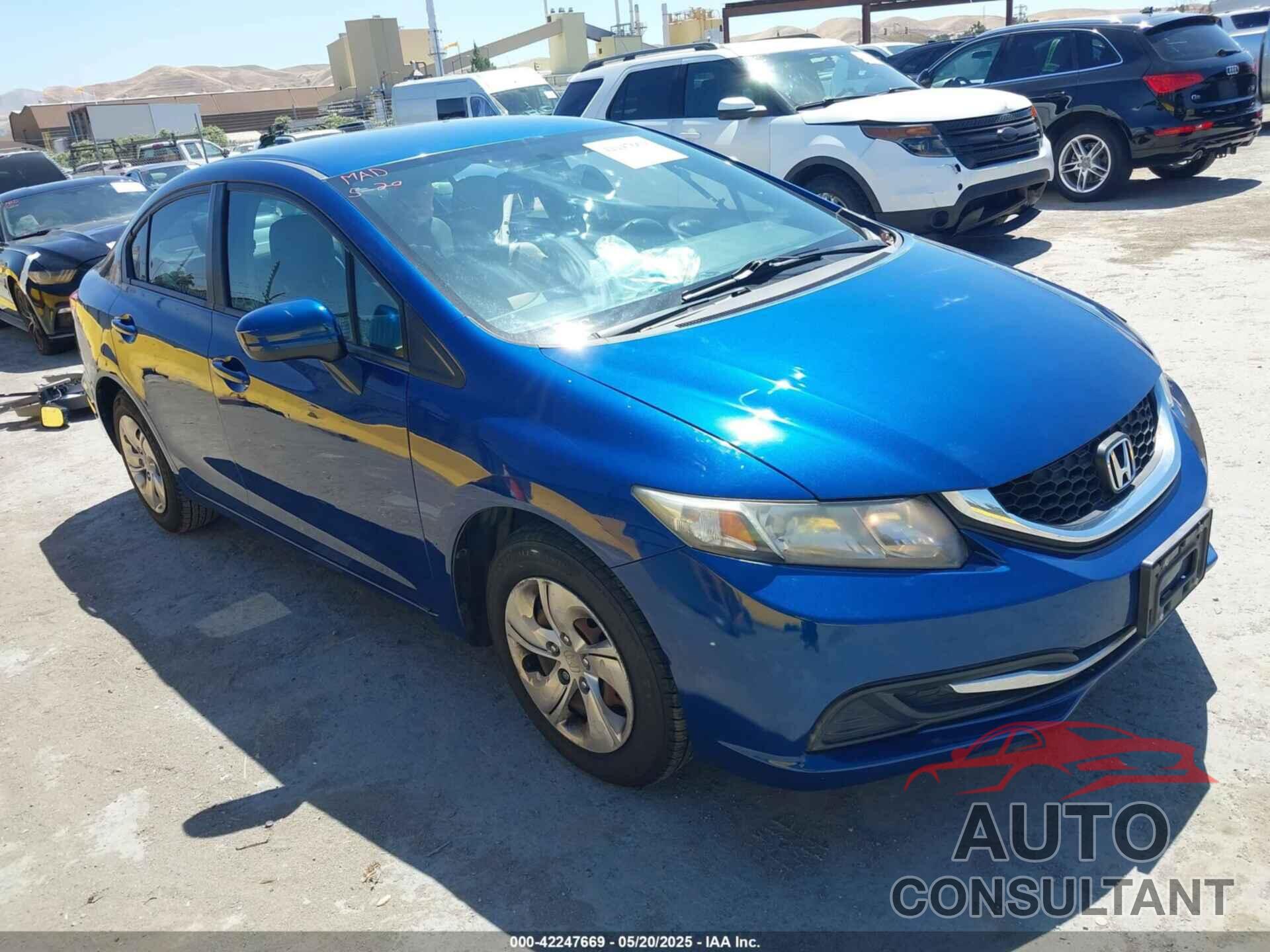 HONDA CIVIC 2014 - 19XFB2F56EE271677