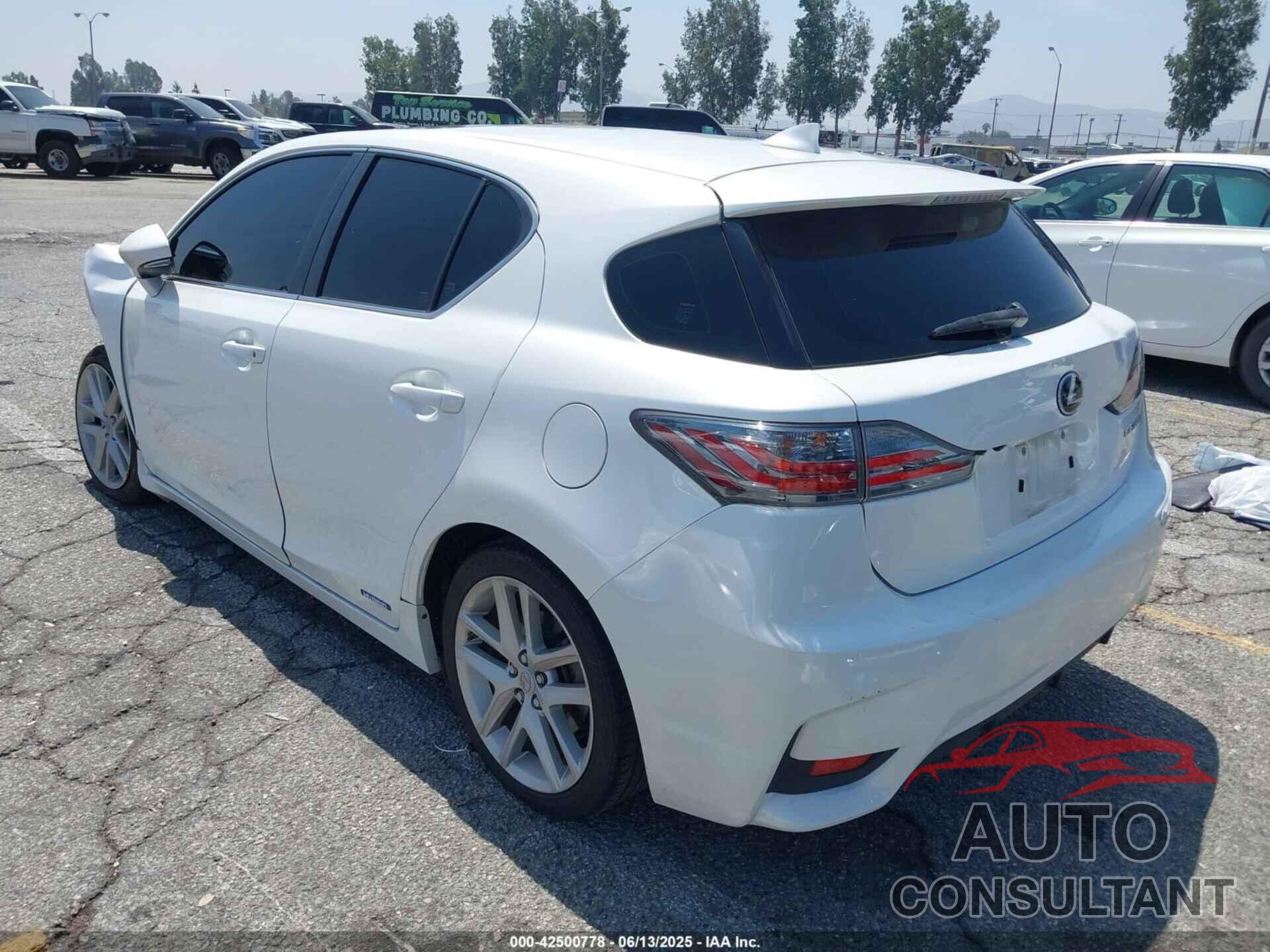 LEXUS CT 200H 2017 - JTHKD5BH3H2296529