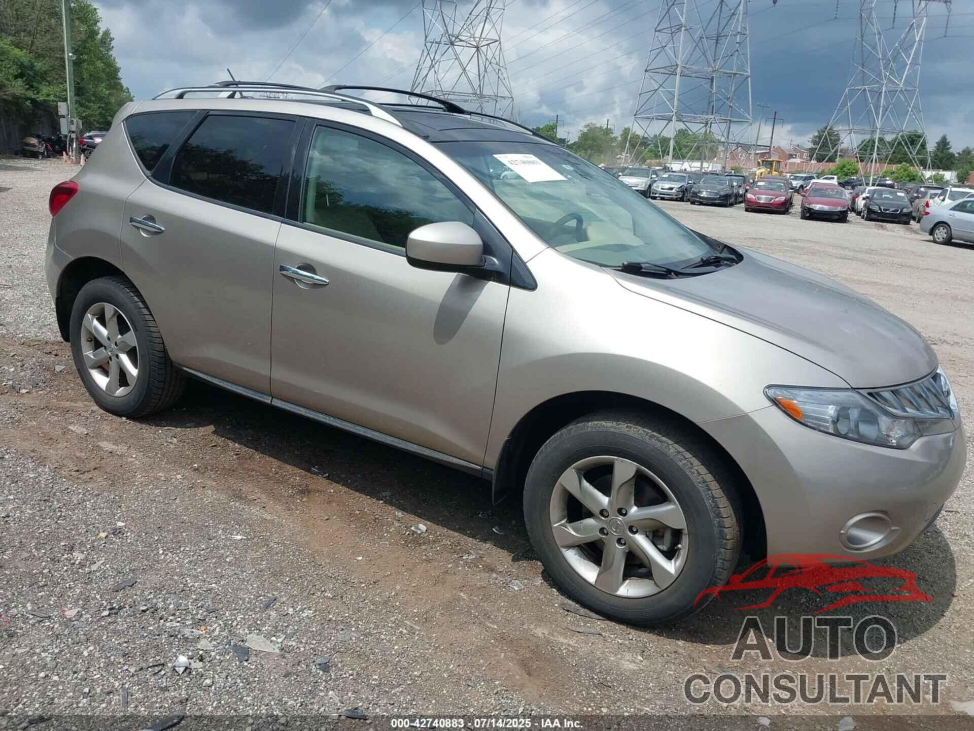 NISSAN MURANO 2009 - JN8AZ18W09W209570