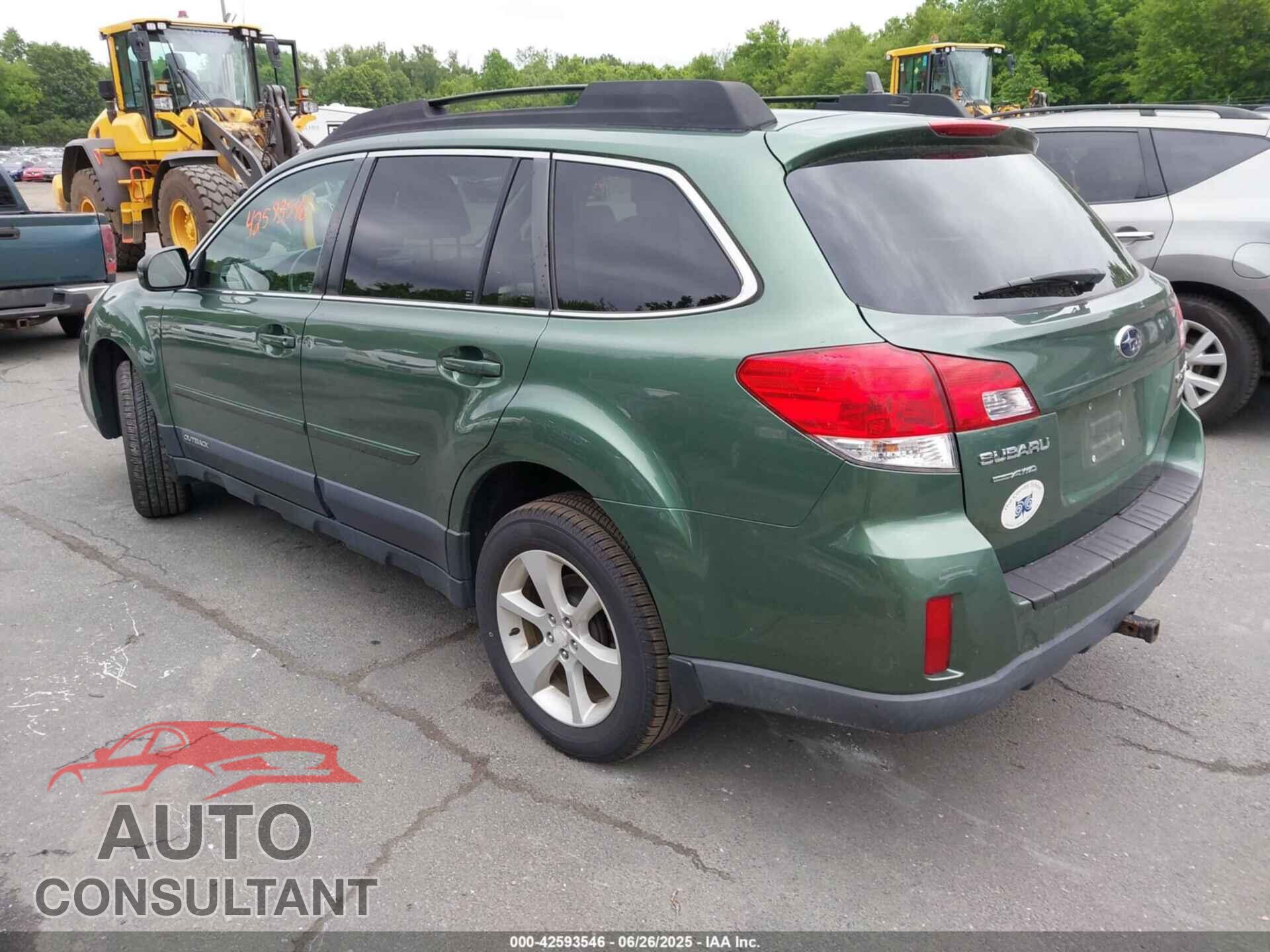 SUBARU OUTBACK 2013 - 4S4BRBCC7D1314238