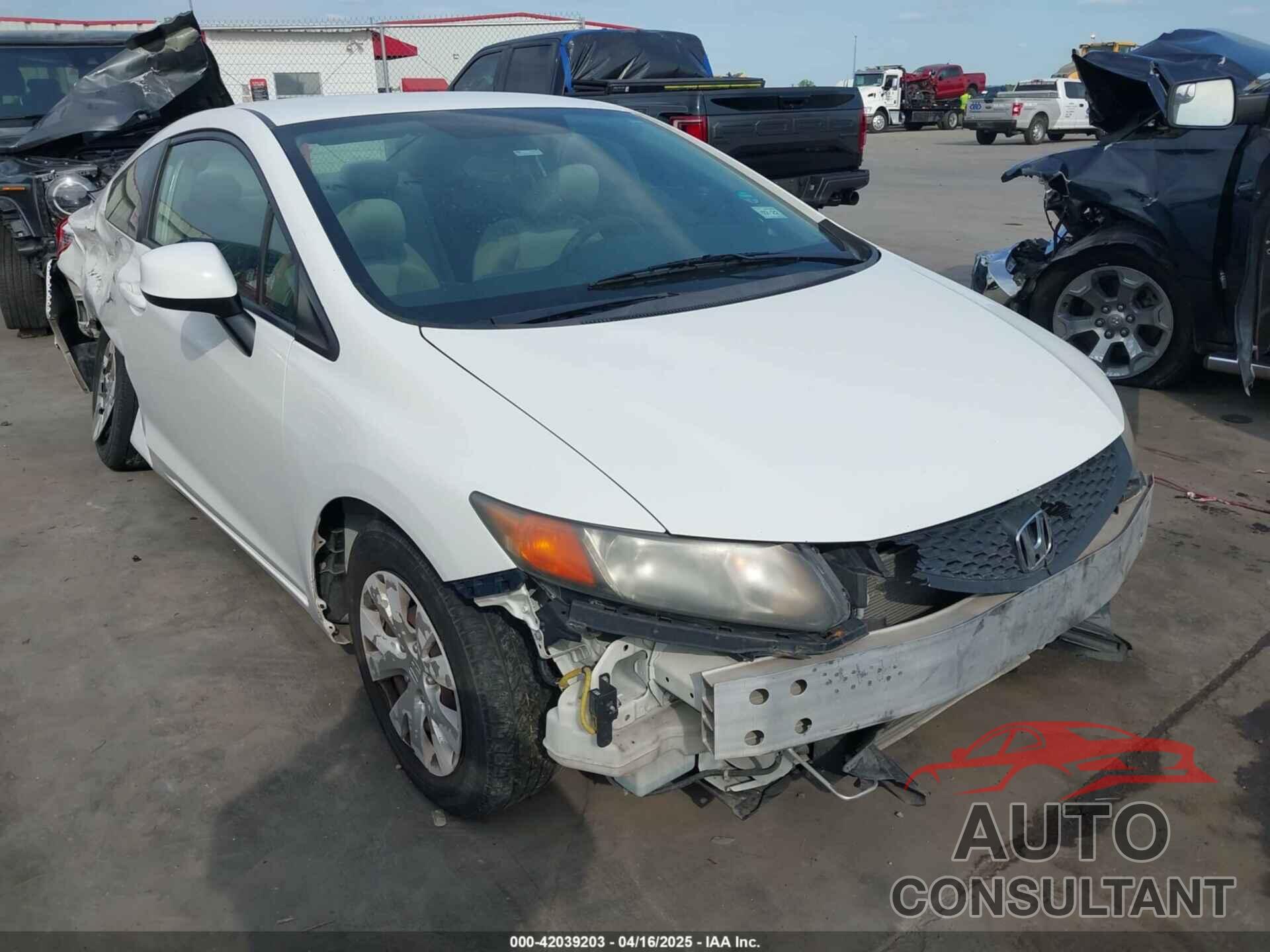 HONDA CIVIC 2012 - 2HGFG3B52CH562970