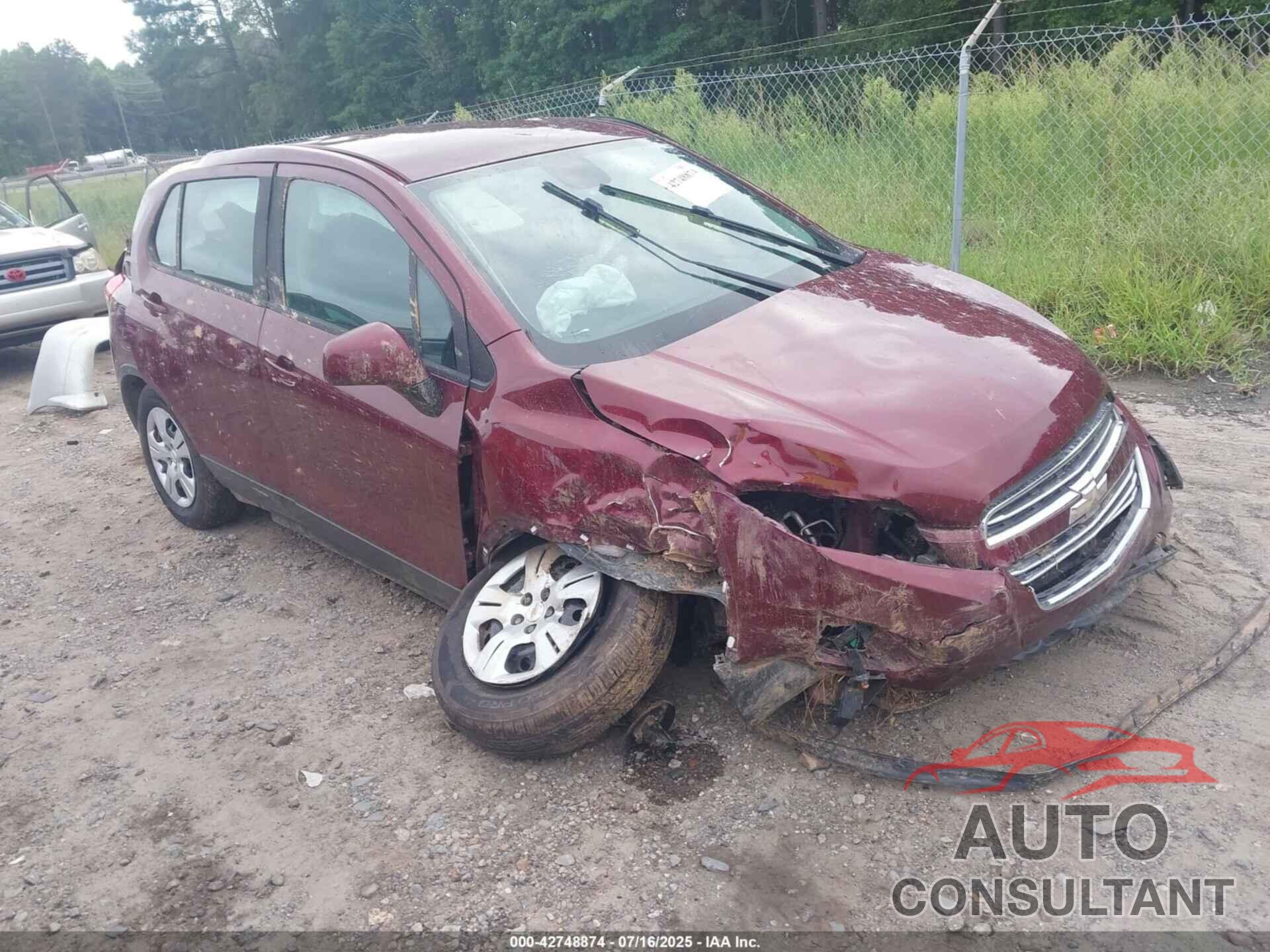CHEVROLET TRAX 2016 - 3GNCJKSB9GL266383