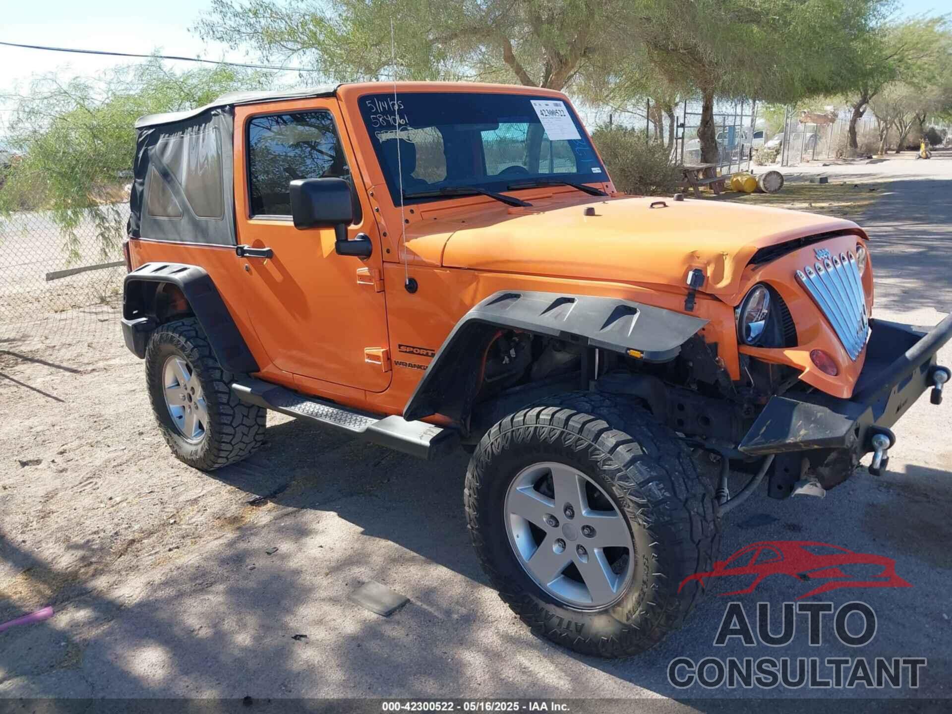 JEEP WRANGLER 2012 - 1C4AJWAG1CL178406