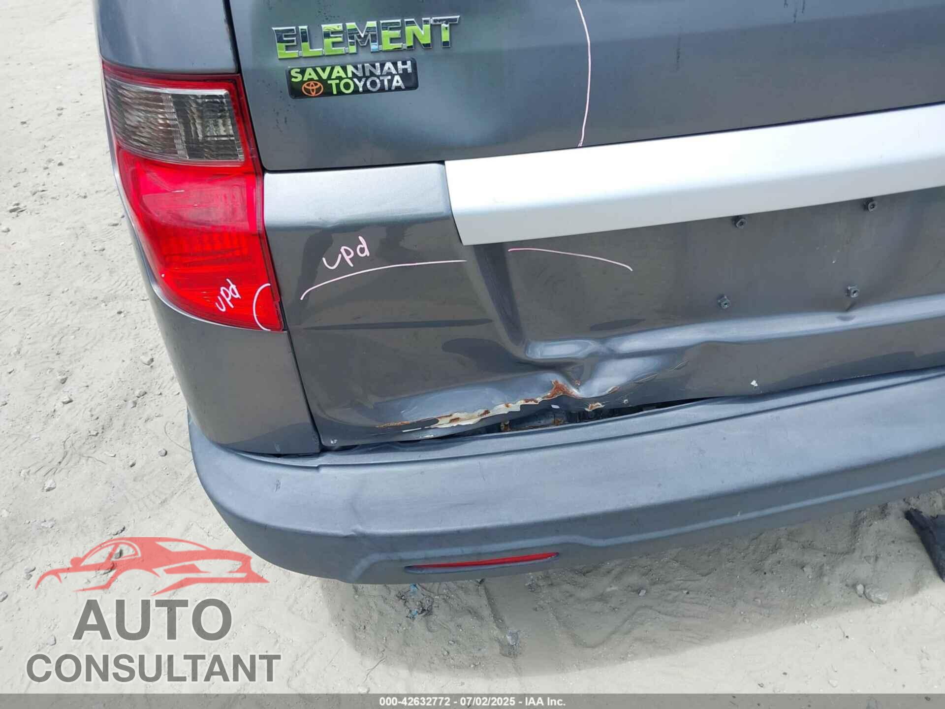 HONDA ELEMENT 2010 - 5J6YH2H33AL005676