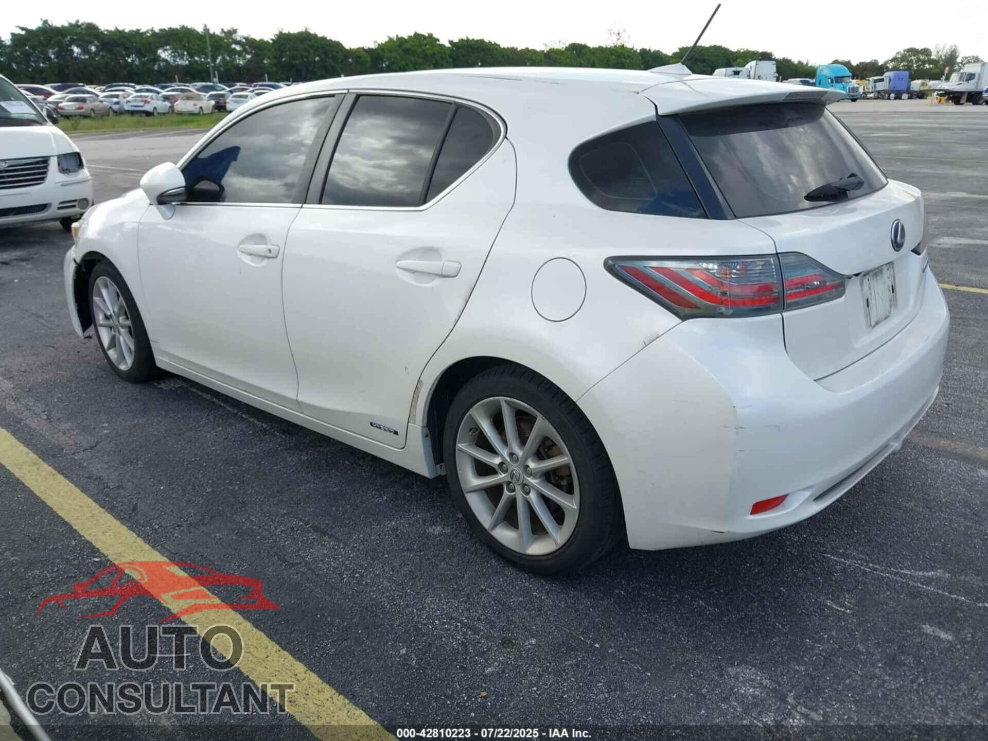 LEXUS CT 200H 2012 - JTHKD5BH4C2083436