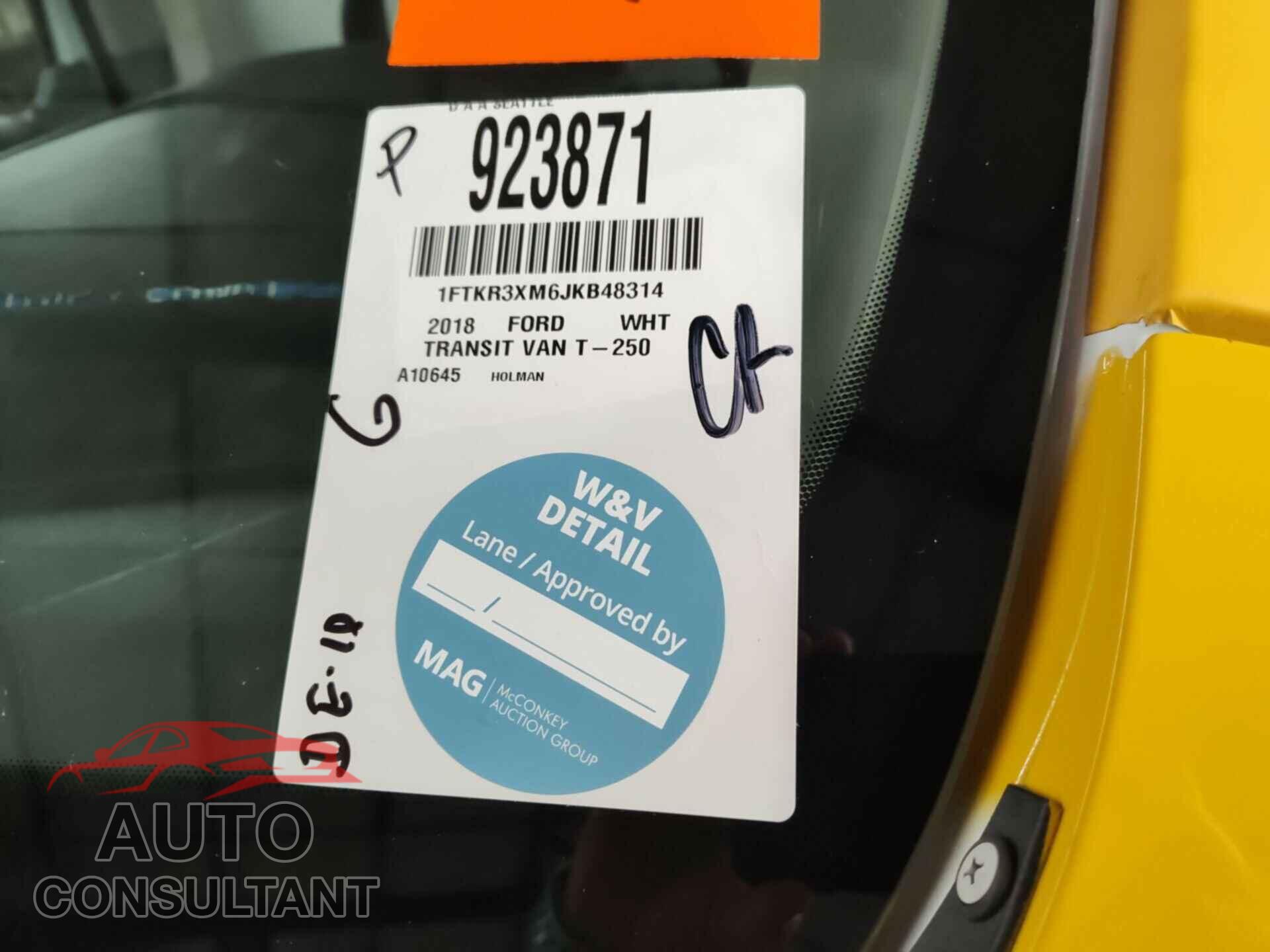 FORD TRANSIT-250 2018 - 1FTKR3XM6JKB48314