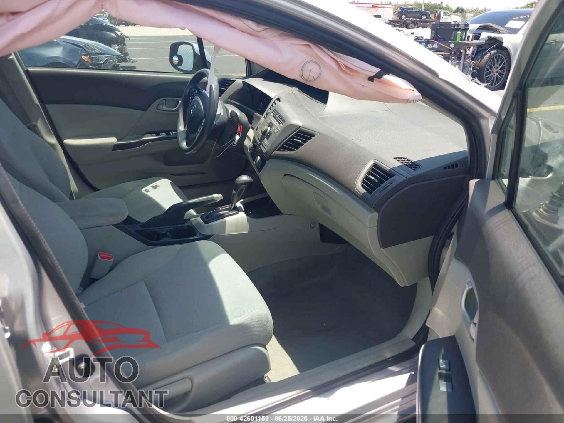 HONDA CIVIC 2012 - 19XFB2F57CE088513