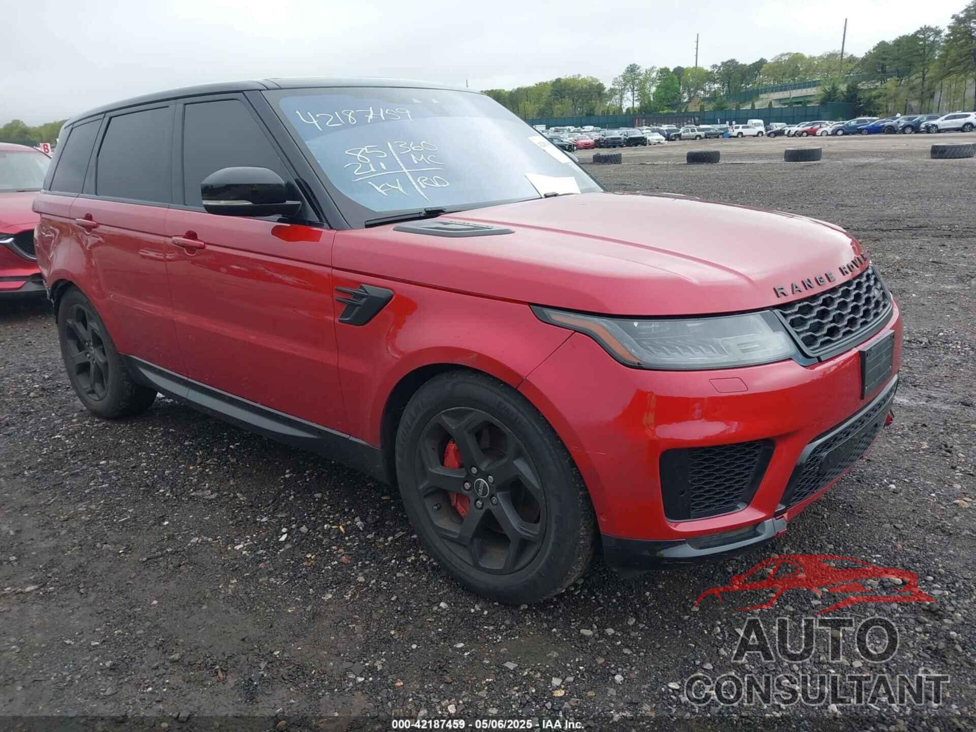 LAND ROVER RANGE ROVER SPORT 2019 - SALWR2RV8KA816535
