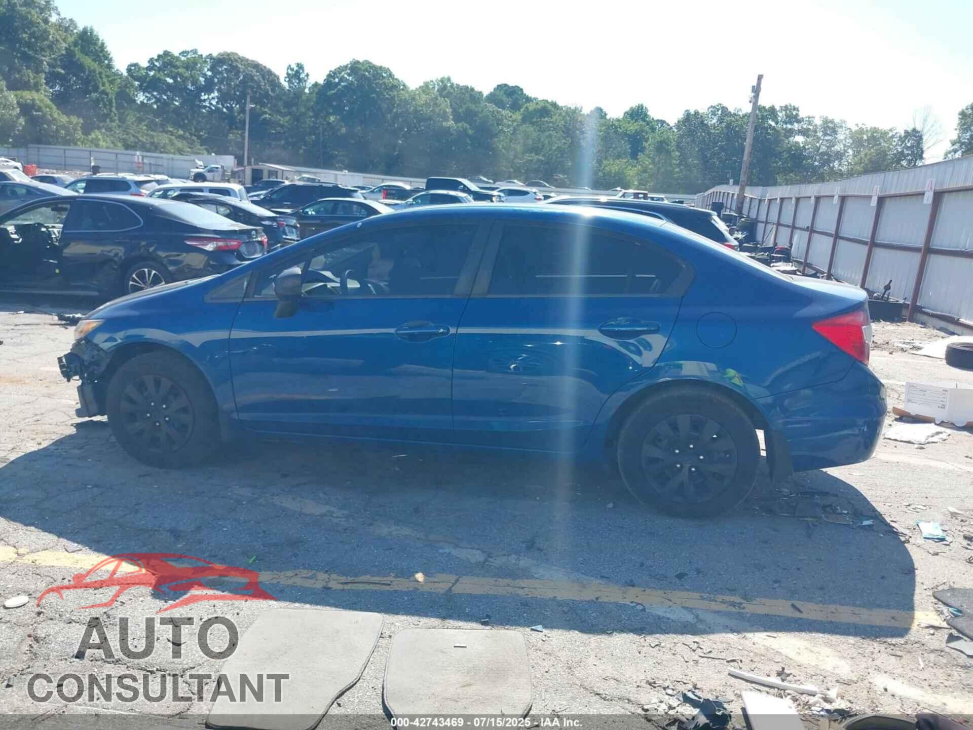 HONDA CIVIC 2012 - 19XFB2F56CE081536