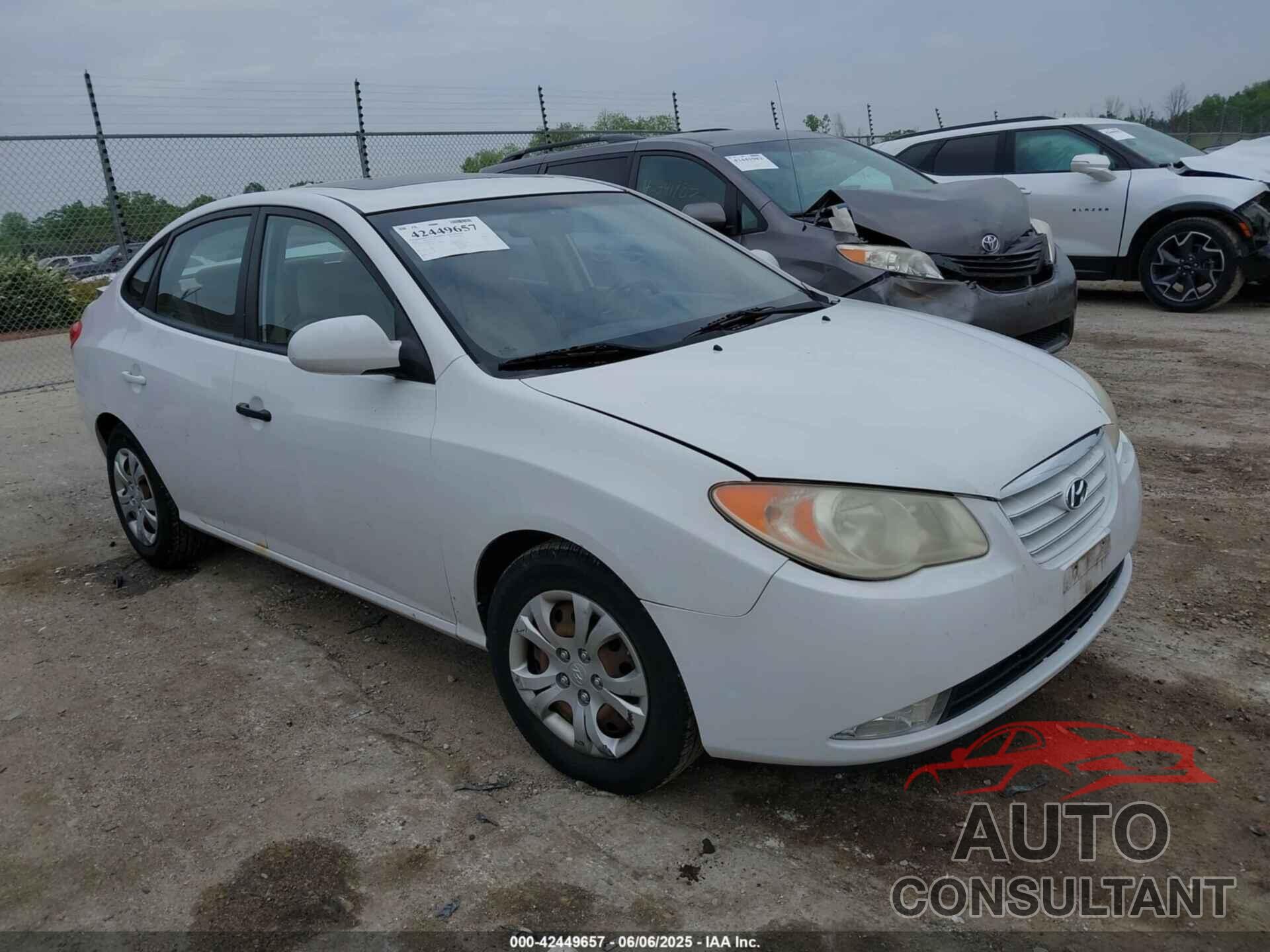 HYUNDAI ELANTRA 2010 - KMHDU4AD8AU167114
