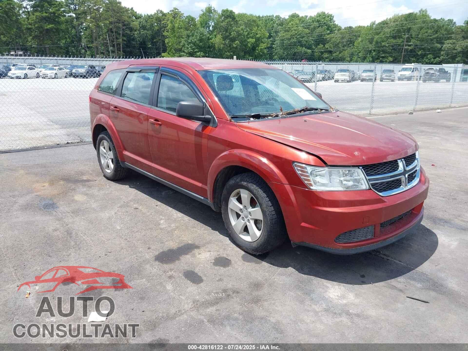 DODGE JOURNEY 2013 - 3C4PDCAB6DT601569