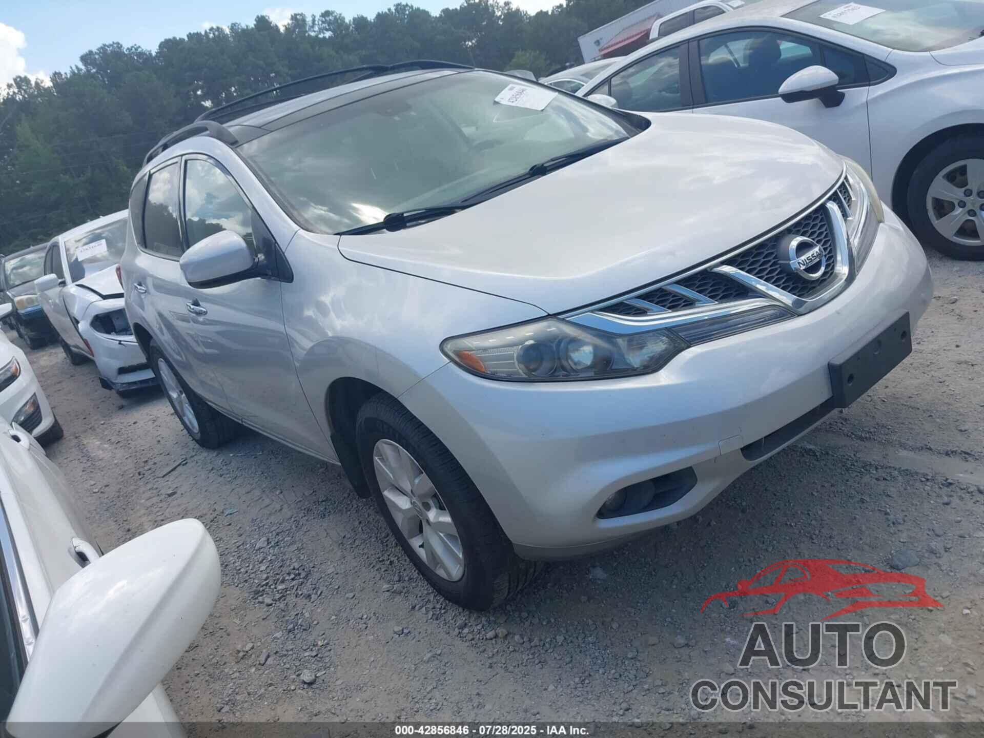 NISSAN MURANO 2012 - JN8AZ1MW6CW234843