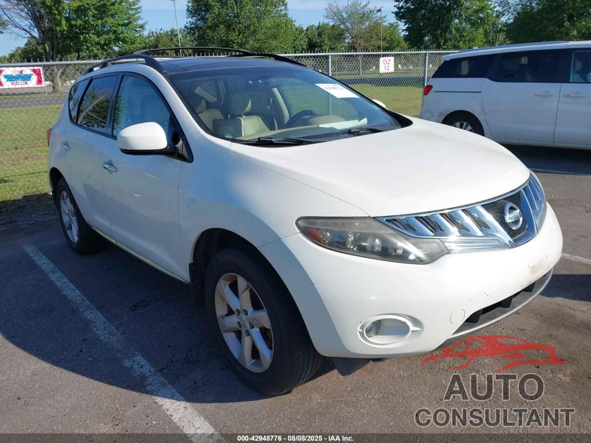 NISSAN MURANO 2009 - JN8AZ18W09W120310