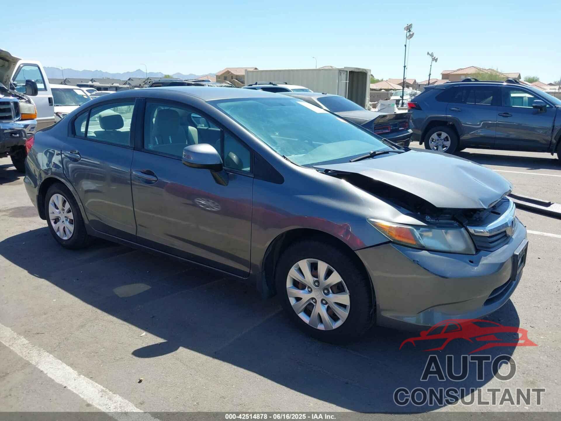 HONDA CIVIC 2012 - 2HGFB2F5XCH571998