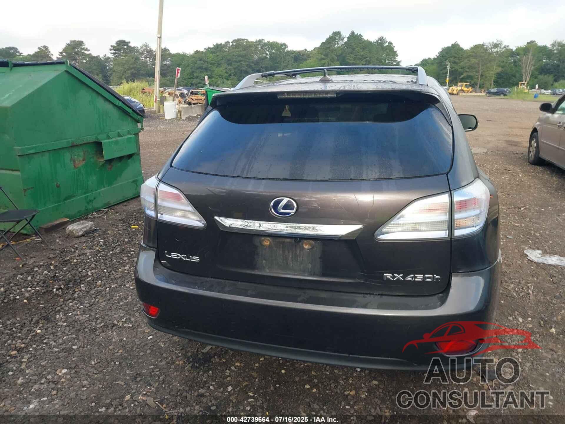 LEXUS RX 450H 2010 - JTJBC1BA2A2409762