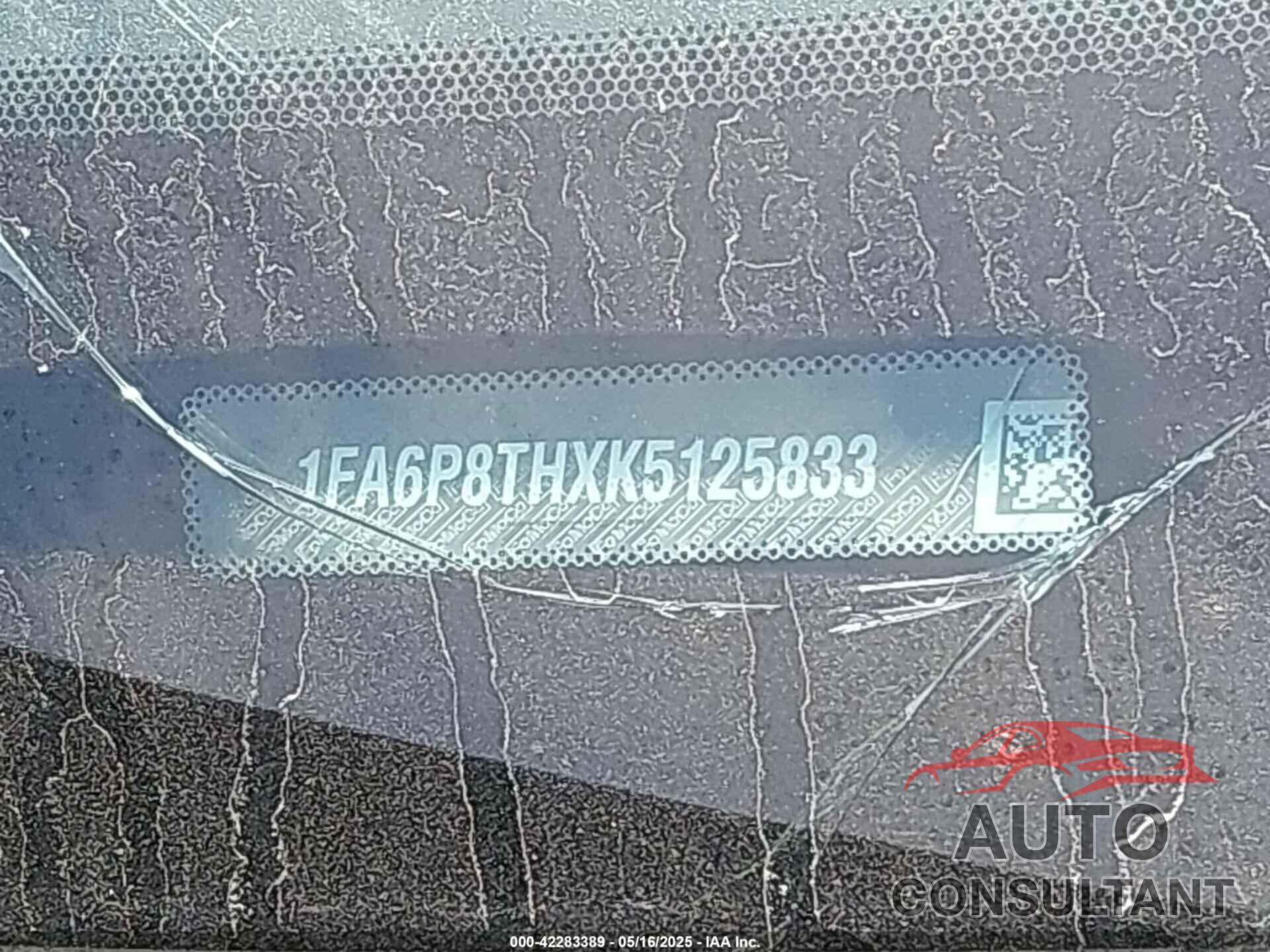 FORD MUSTANG 2019 - 1FA6P8THXK5125833