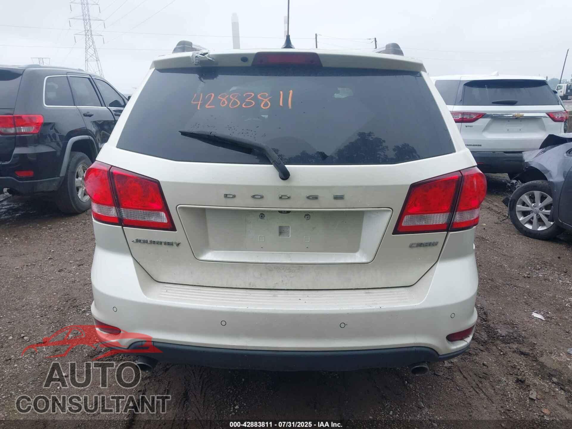 DODGE JOURNEY 2012 - 3C4PDCDG3CT342092
