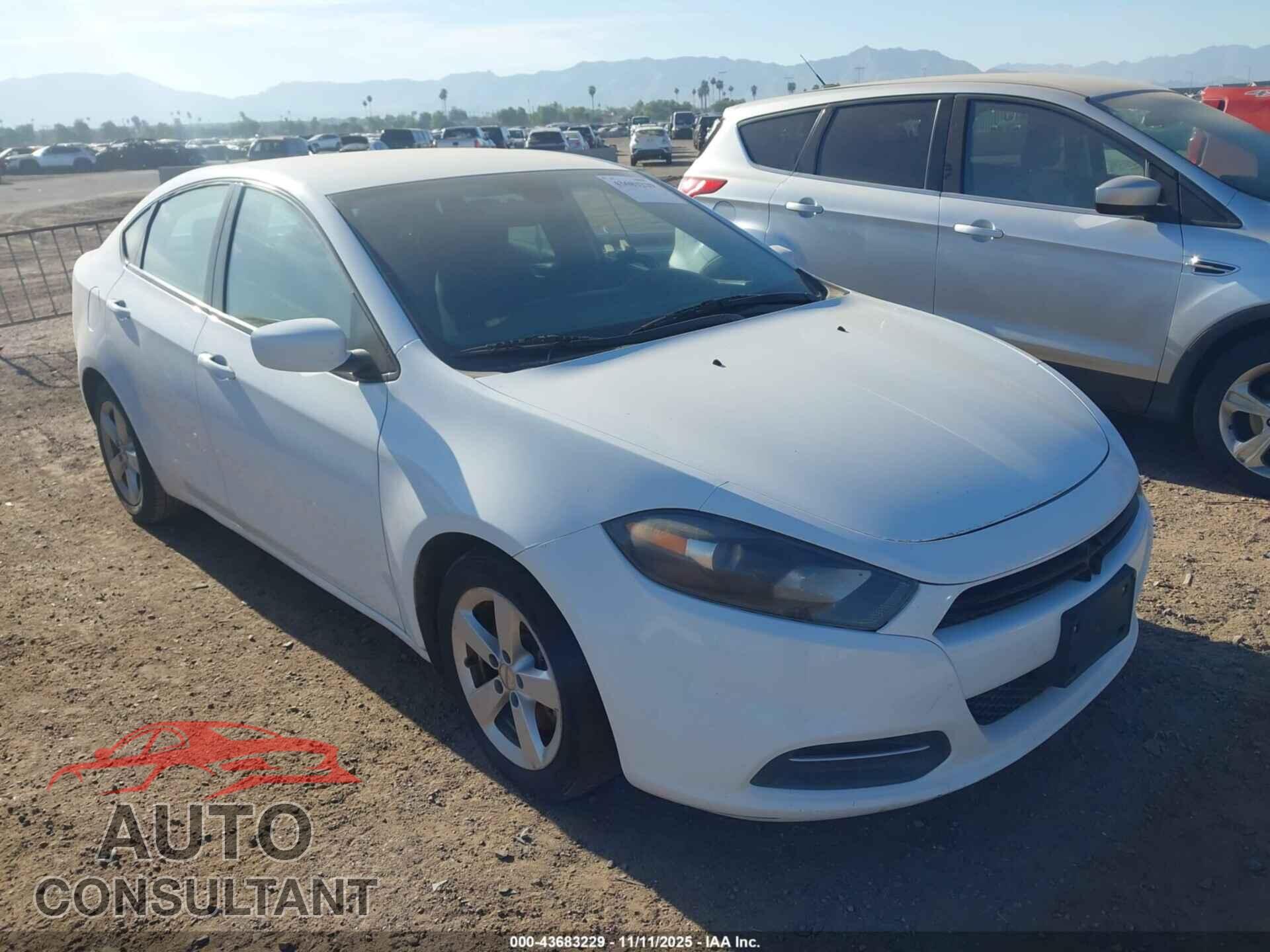 DODGE DART 2016 - 1C3CDFBB2GD689274