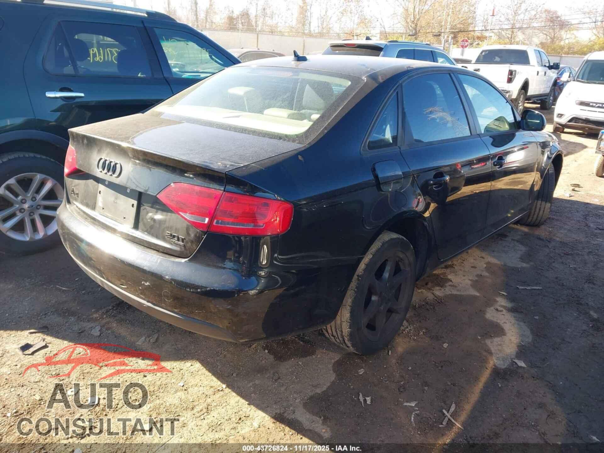AUDI A4 2009 - WAULF78K99N018357