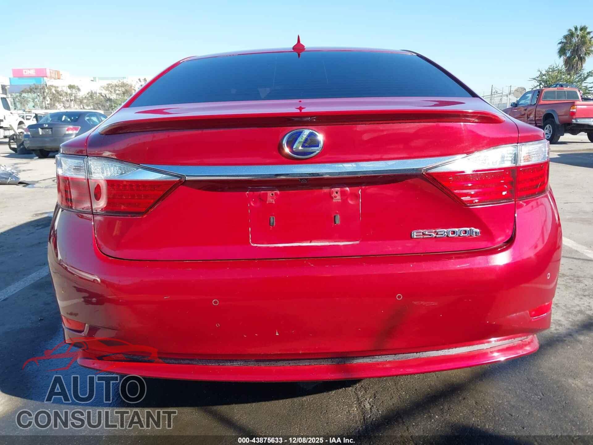 LEXUS ES 300H 2013 - JTHBW1GG7D2024904