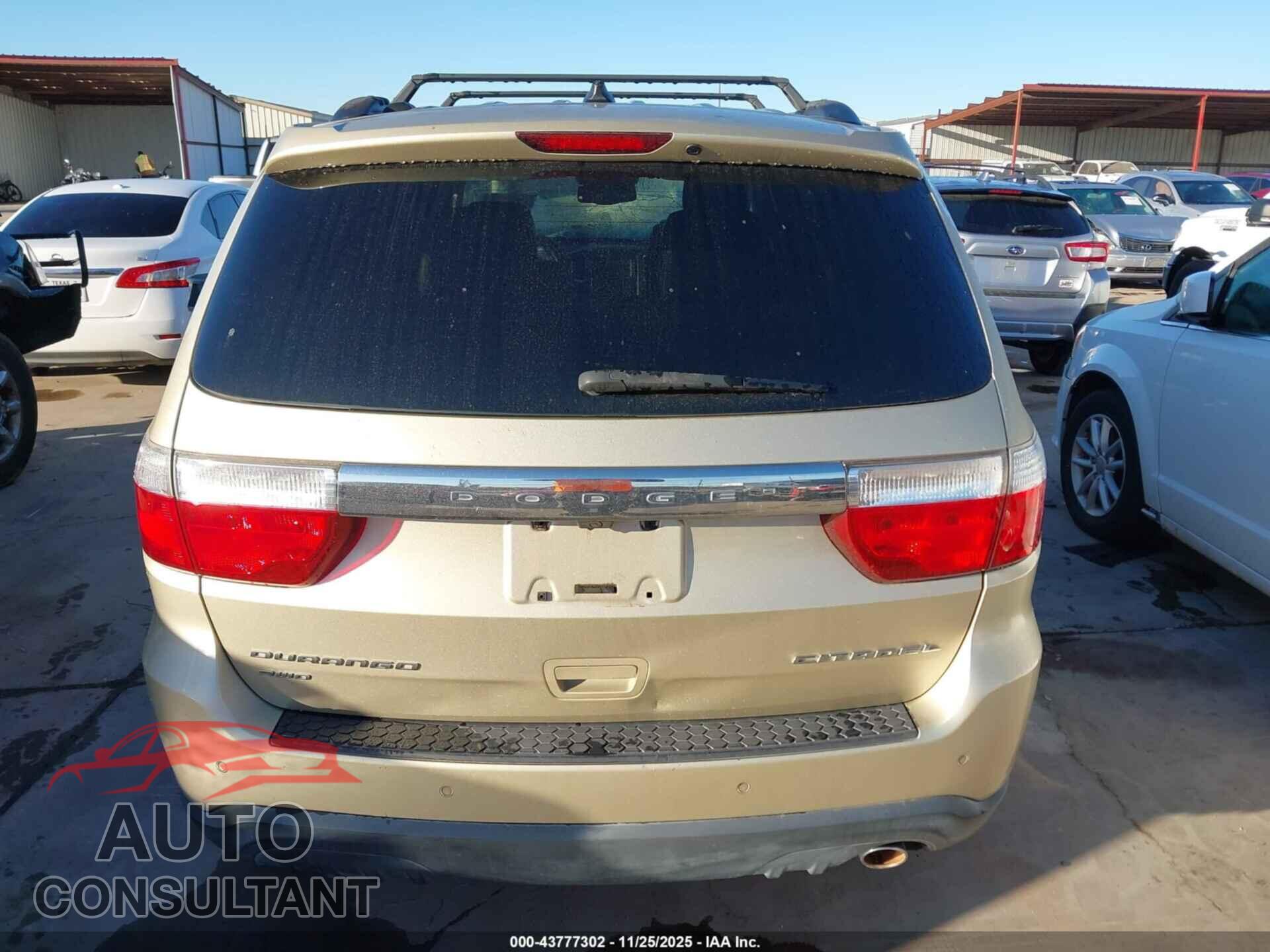DODGE DURANGO 2011 - 1D4RE5GG8BC654130