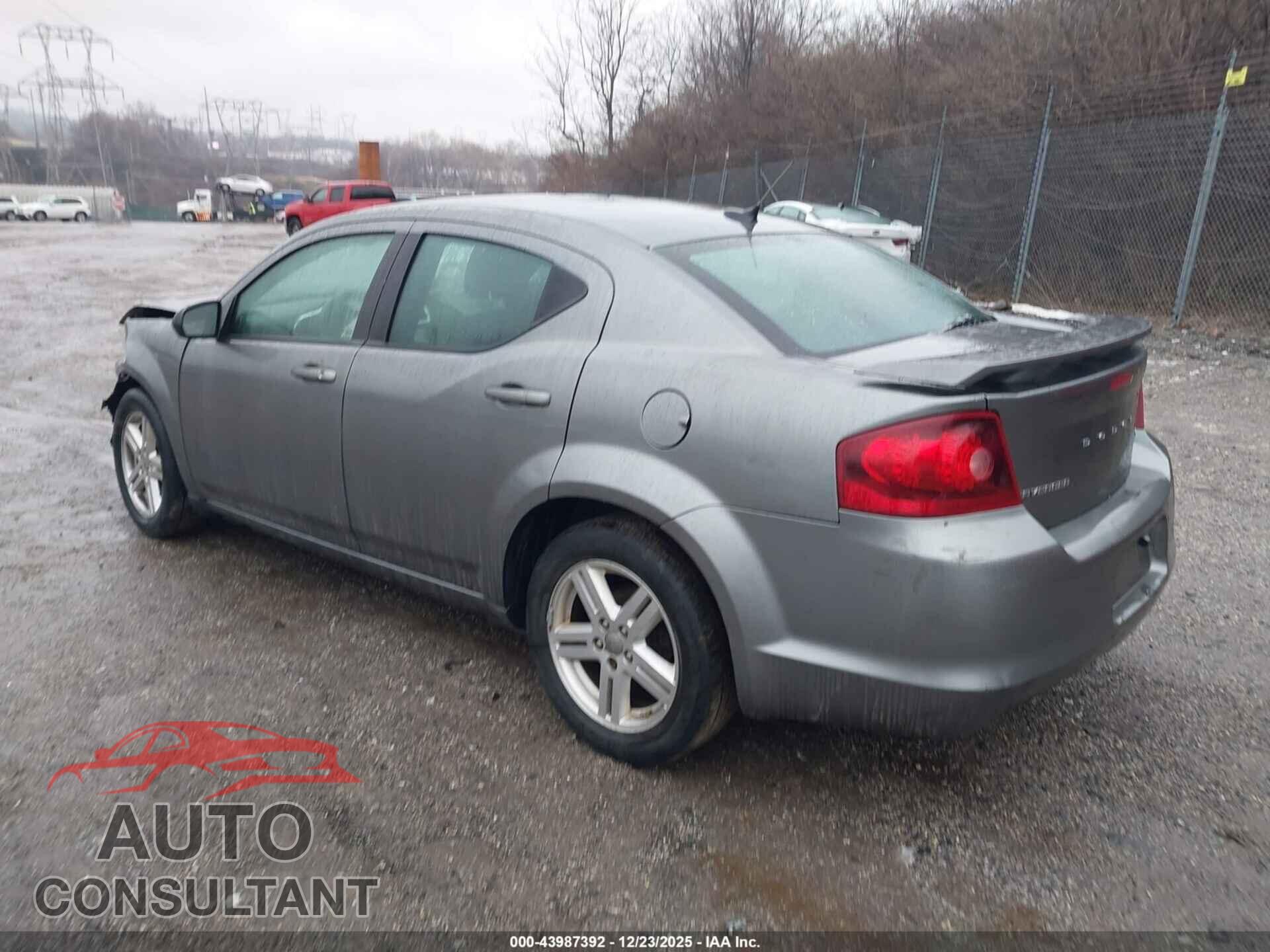 DODGE AVENGER 2013 - 1C3CDZCB9DN768141