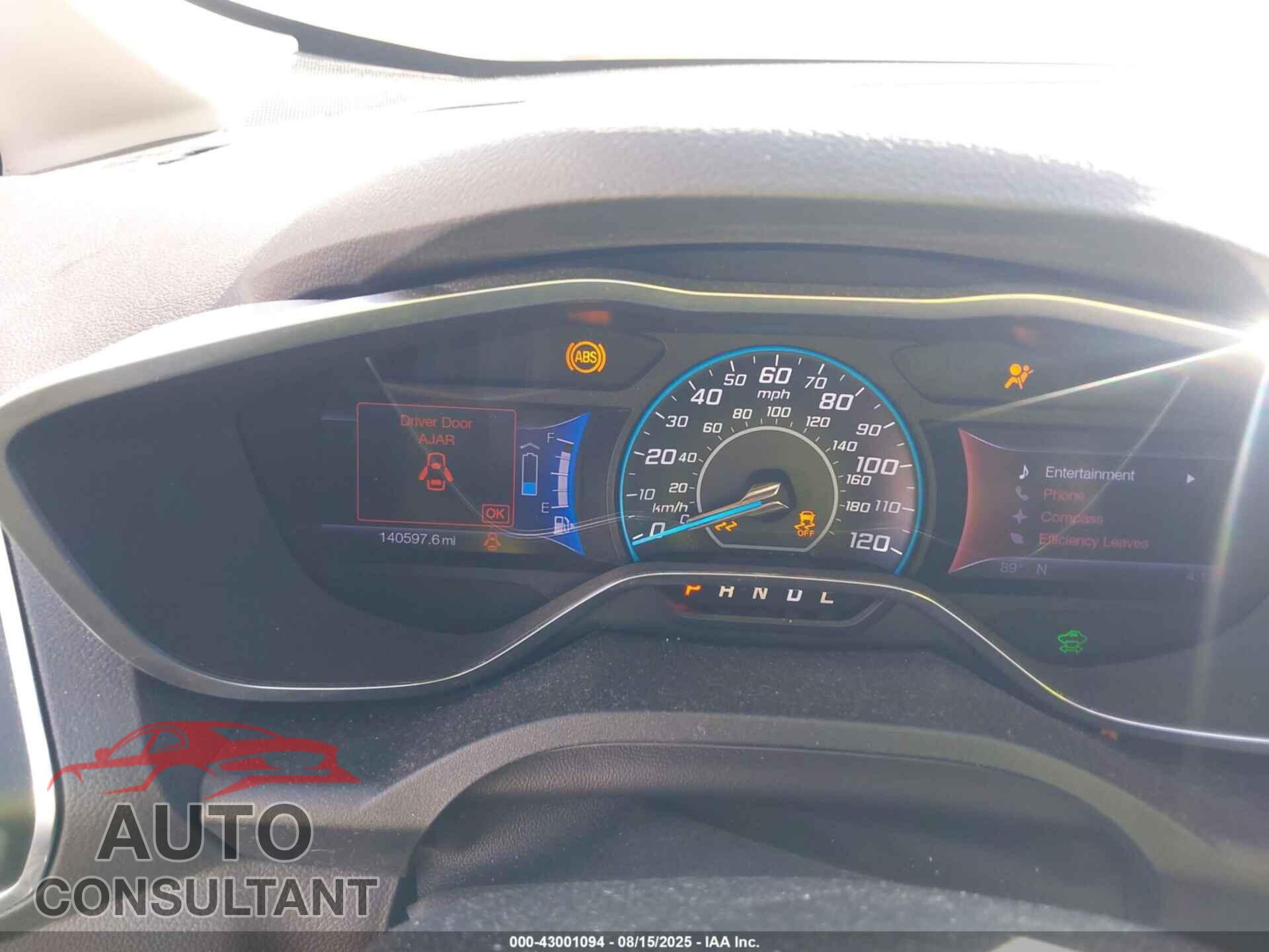 FORD C-MAX HYBRID 2013 - 1FADP5AU5DL502475