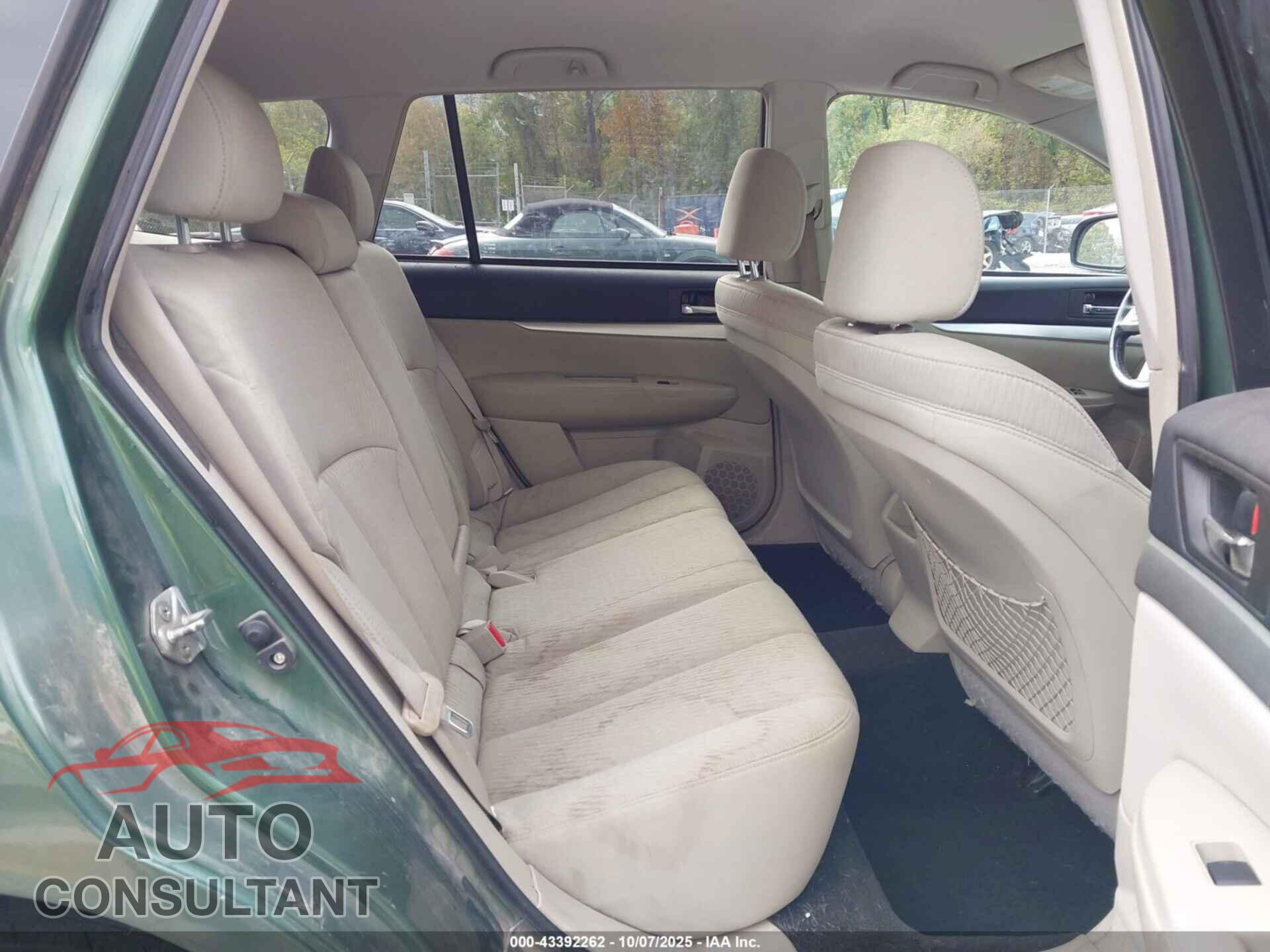 SUBARU OUTBACK 2011 - 4S4BRBCC7B3322826