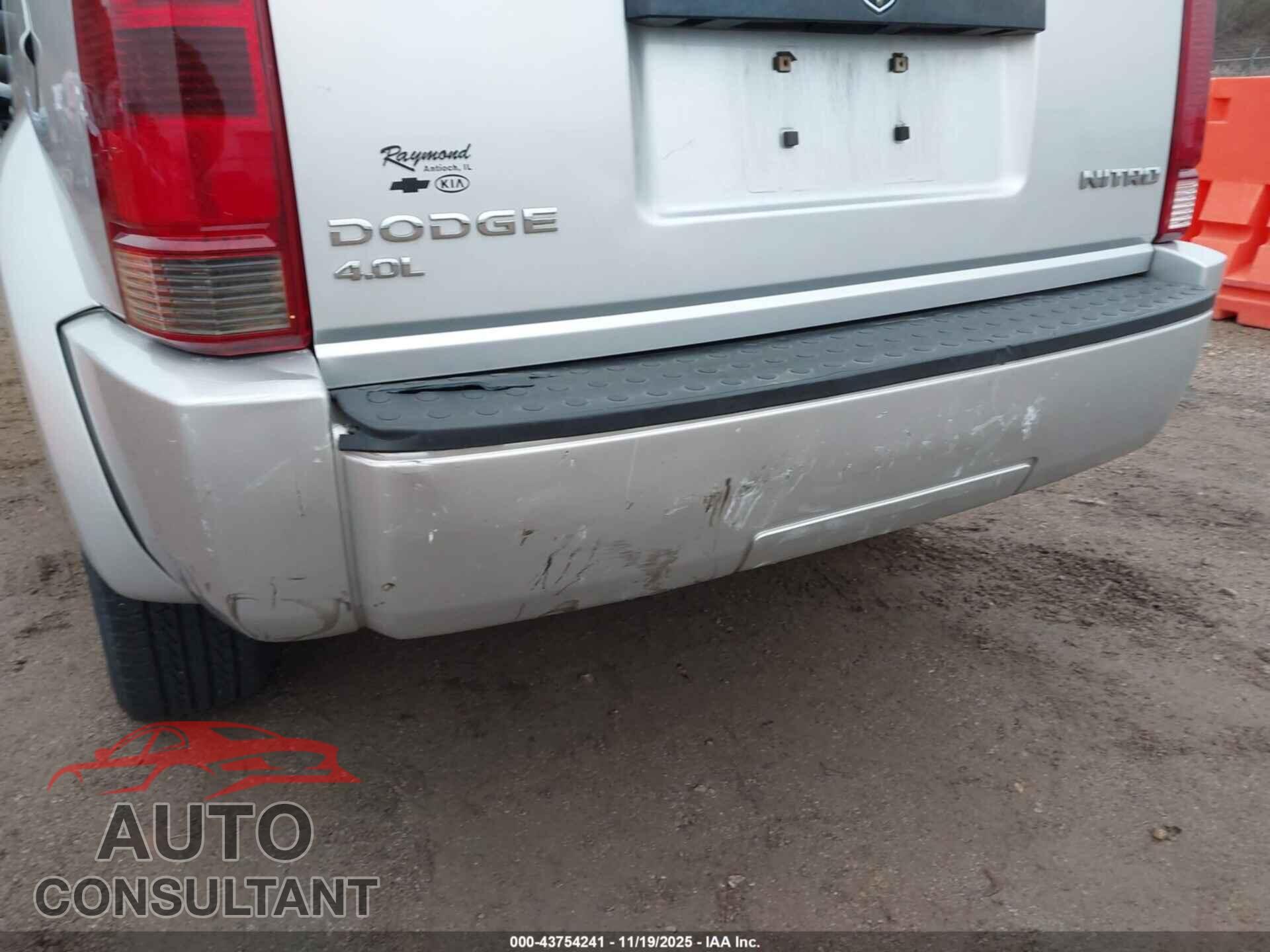 DODGE NITRO 2011 - 1D4PU4GX9BW537837