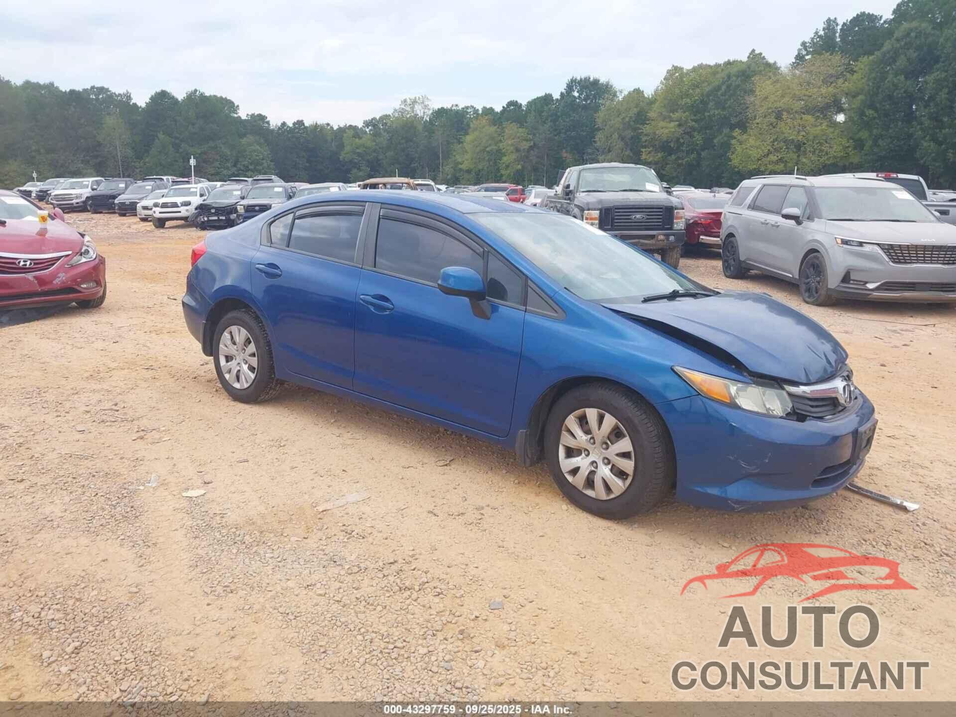 HONDA CIVIC 2012 - 2HGFB2F54CH513109