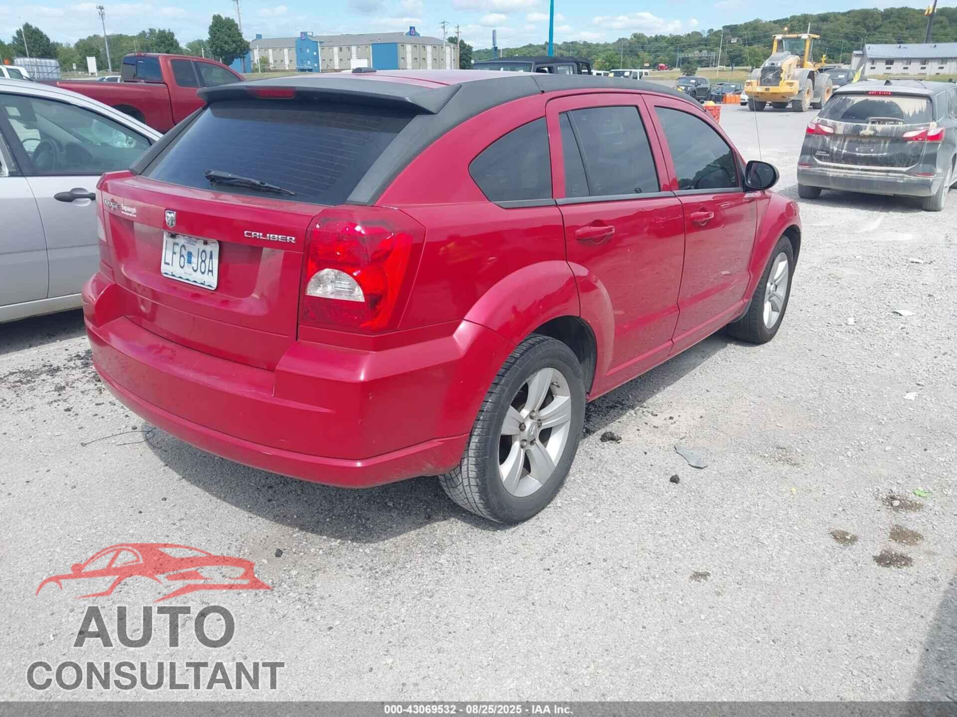 DODGE CALIBER 2012 - 1C3CDWDA3CD531833