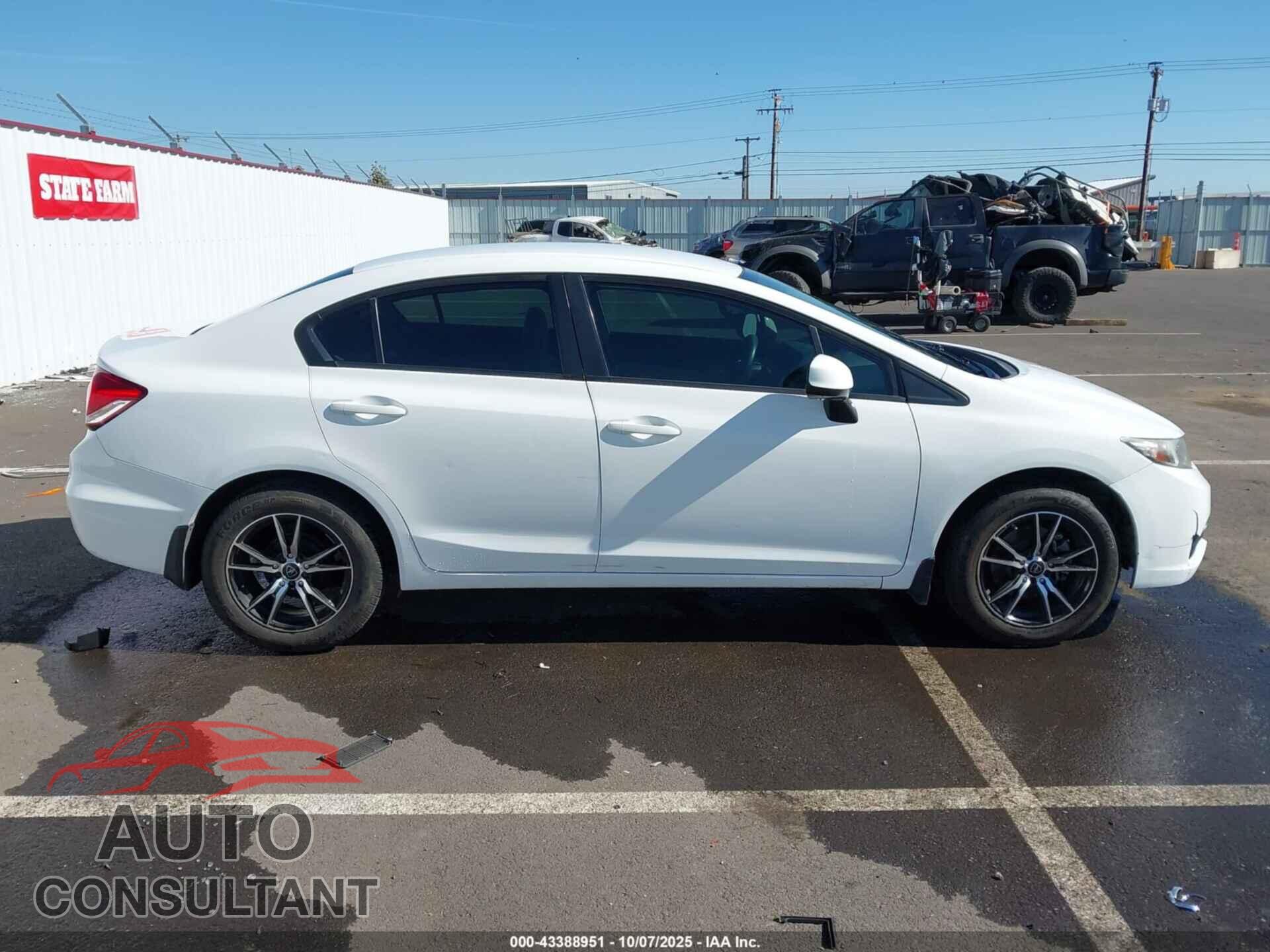HONDA CIVIC 2013 - 19XFB2F54DE237767