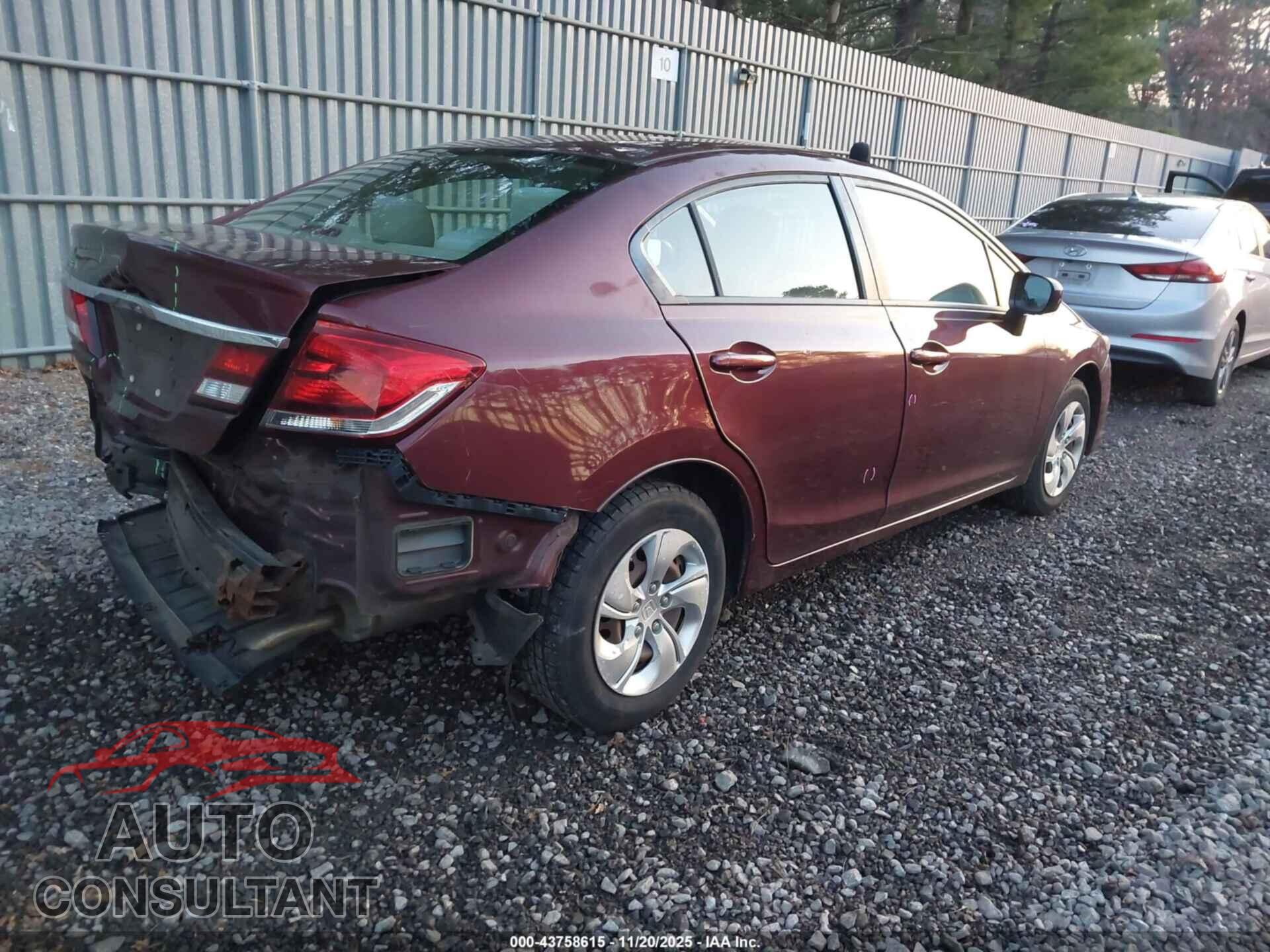 HONDA CIVIC 2014 - 19XFB2F51EE201259