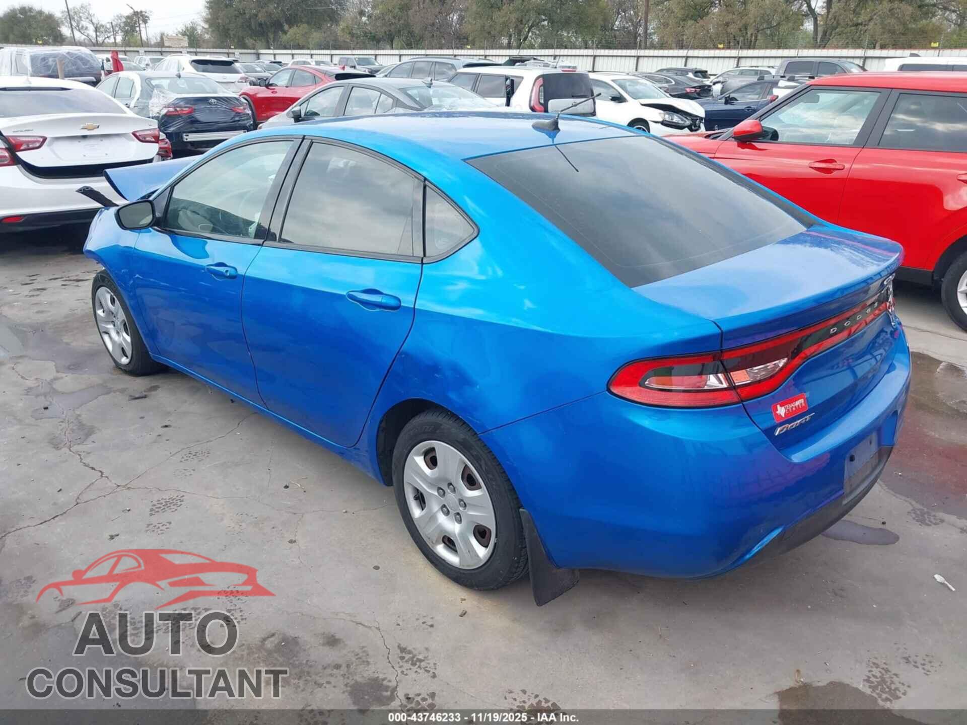 DODGE DART 2016 - 1C3CDFAA2GD644229