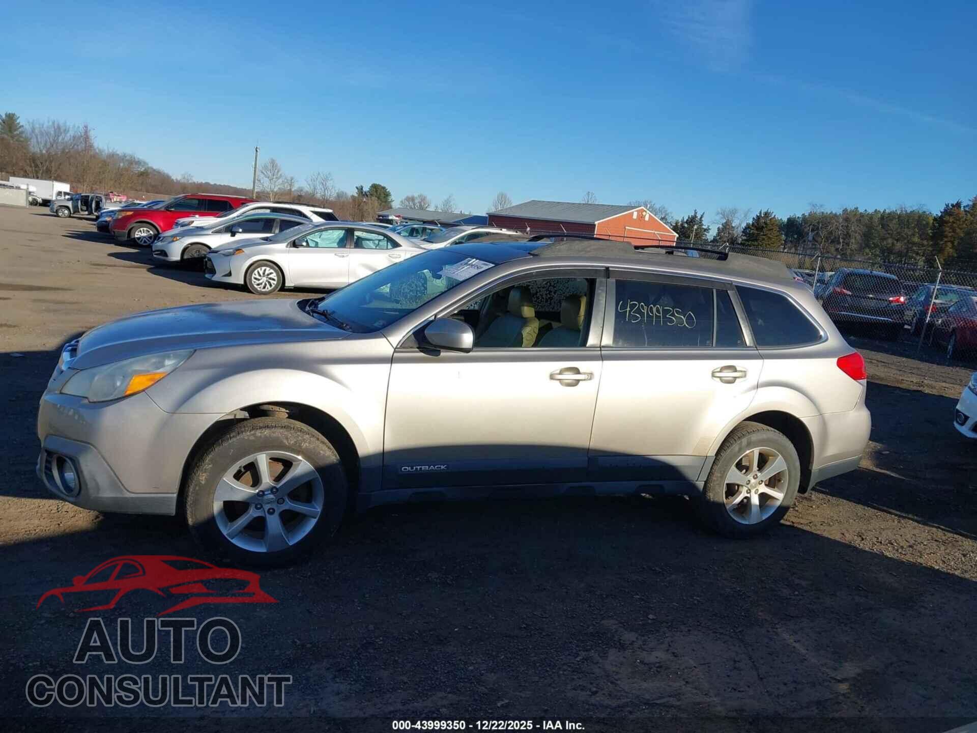 SUBARU OUTBACK 2014 - 4S4BRBLC5E3286980