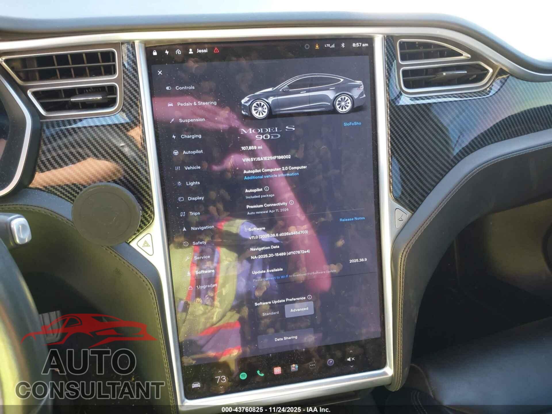 TESLA MODEL S 2017 - 5YJSA1E21HF196002