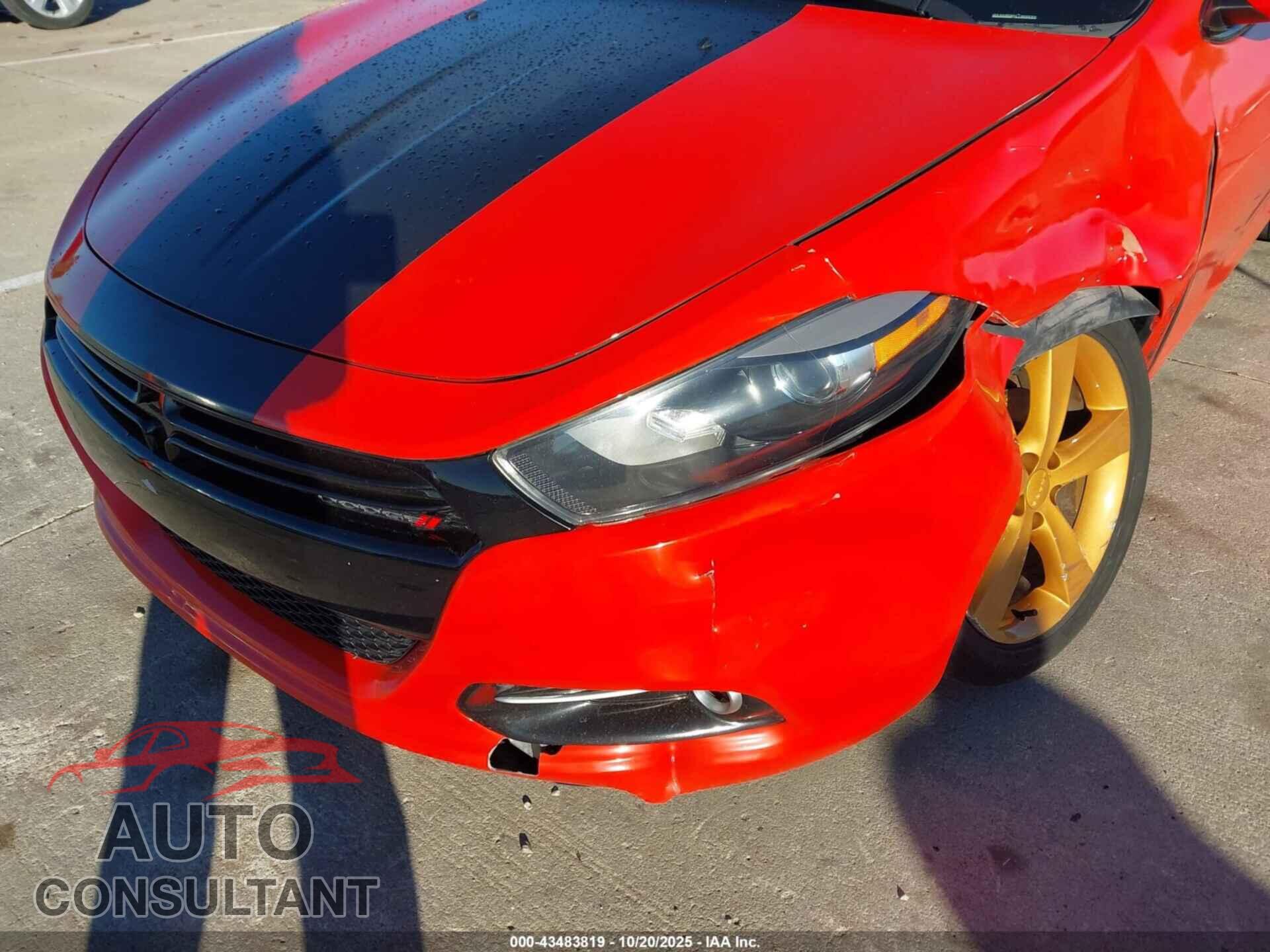 DODGE DART 2015 - 1C3CDFBB1FD242630