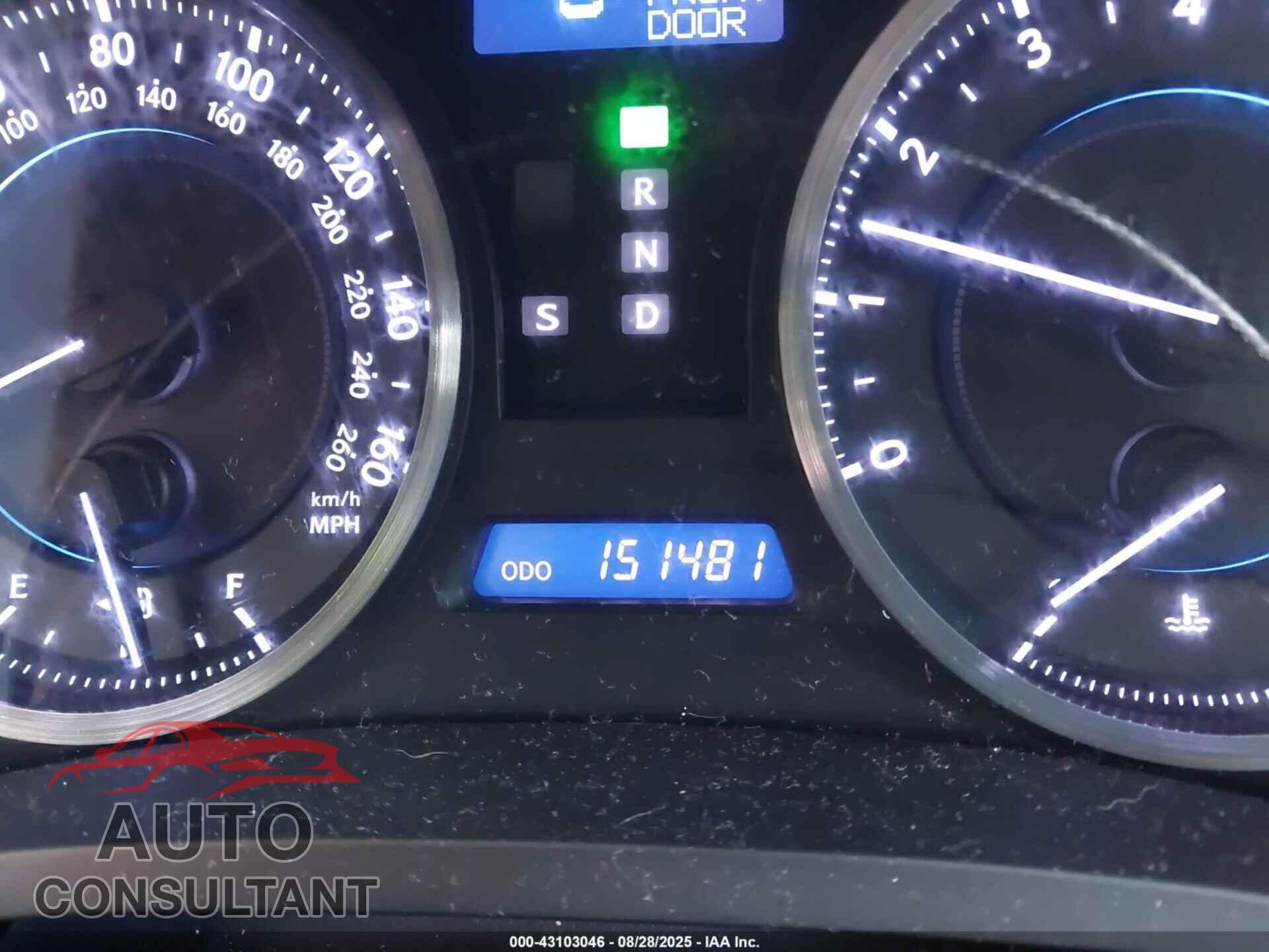 LEXUS IS 250 2011 - JTHCF5C23B5047940