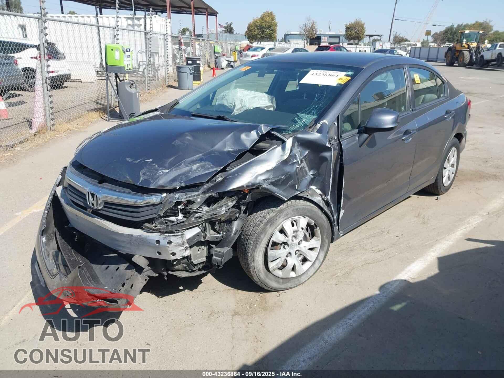 HONDA CIVIC 2012 - 19XFB2F51CE372137