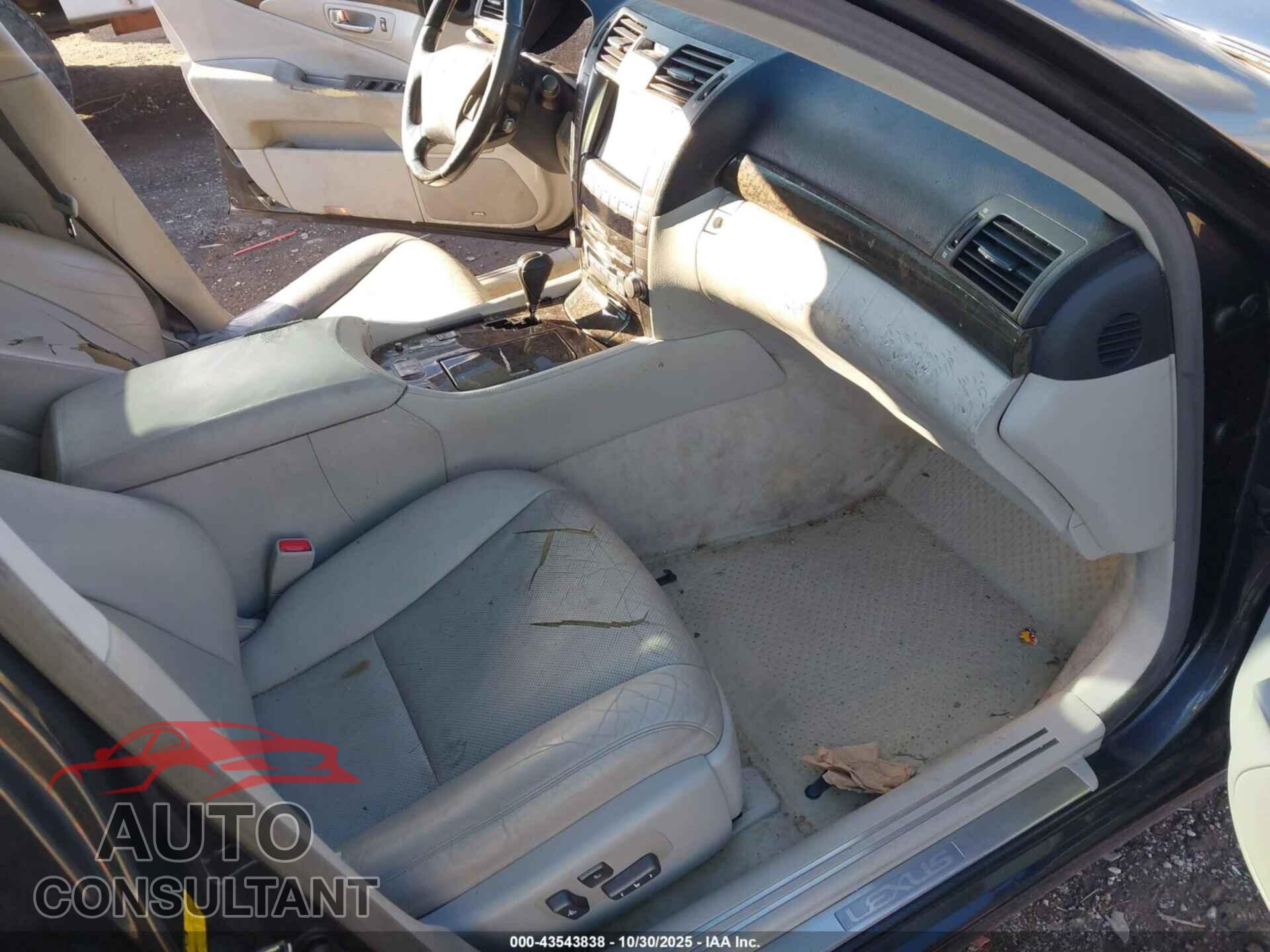 LEXUS LS 460 2009 - JTHBL46F795086909