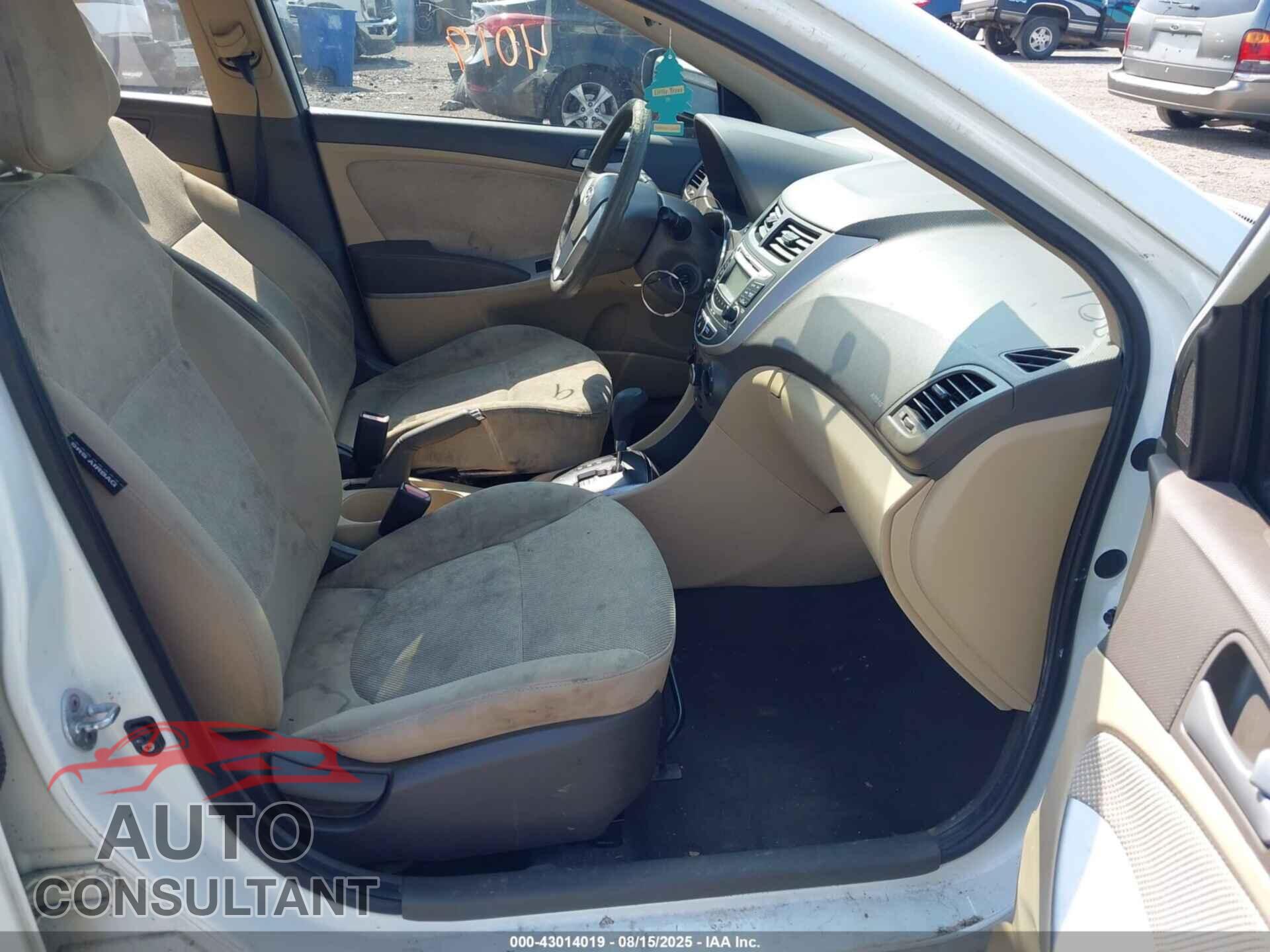 HYUNDAI ACCENT 2012 - KMHCT4AE7CU249622