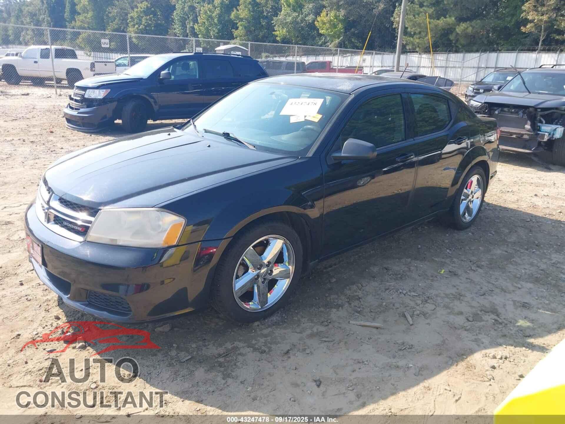 DODGE AVENGER 2012 - 1C3CDZAB7CN247176