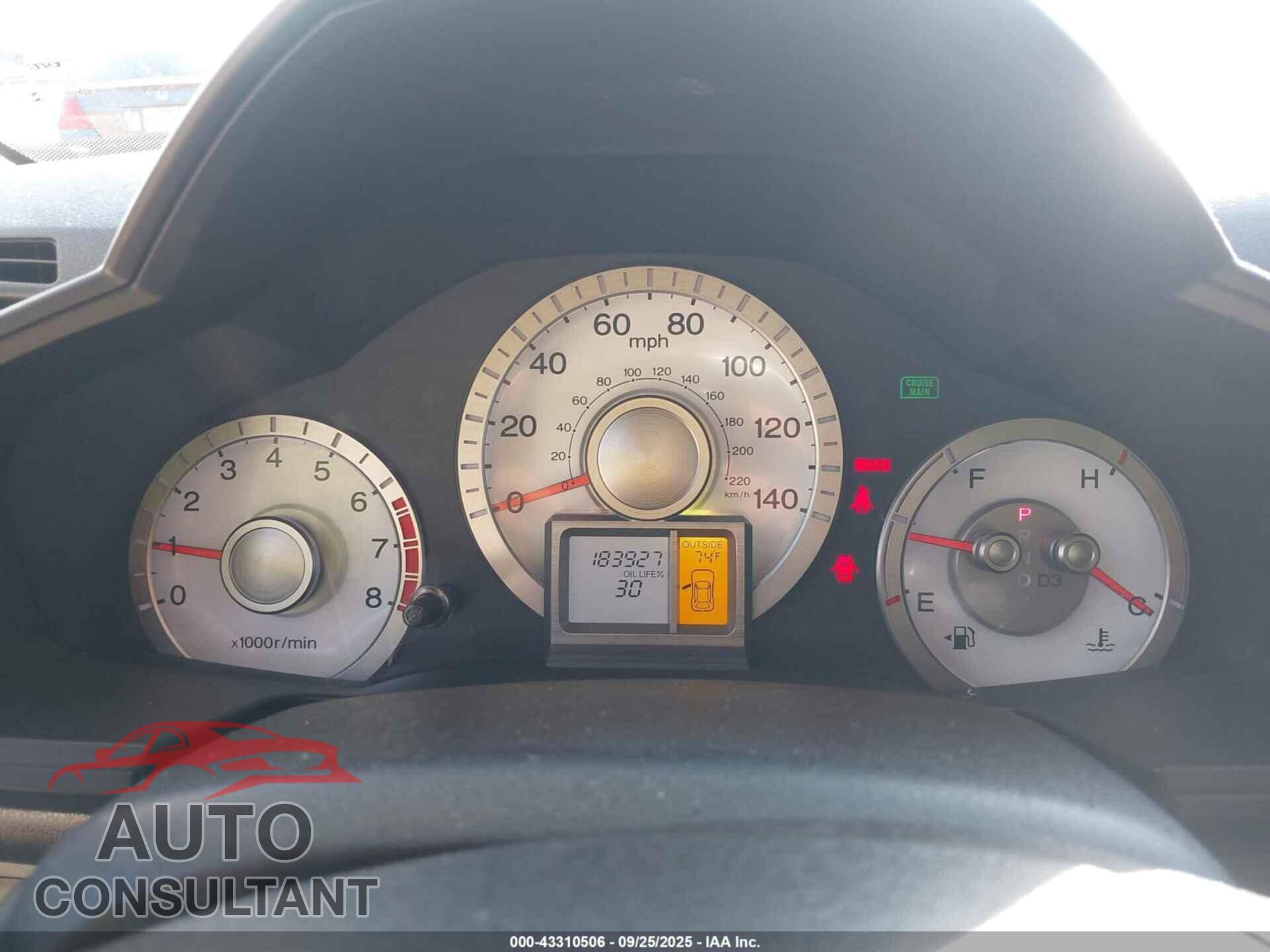 HONDA PILOT 2011 - 5FNYF3H65BB014380