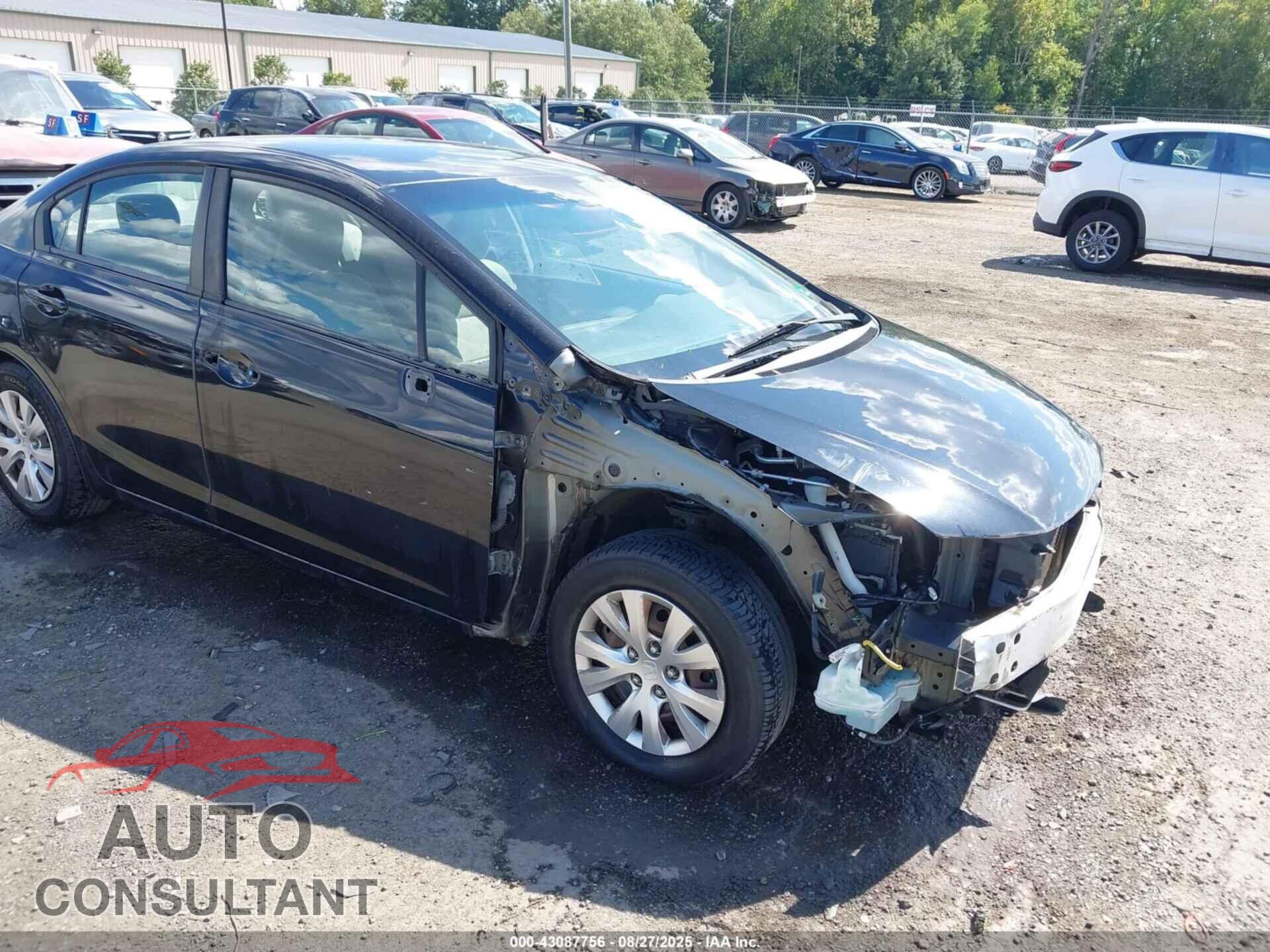 HONDA CIVIC 2012 - 19XFB2F54CE092521