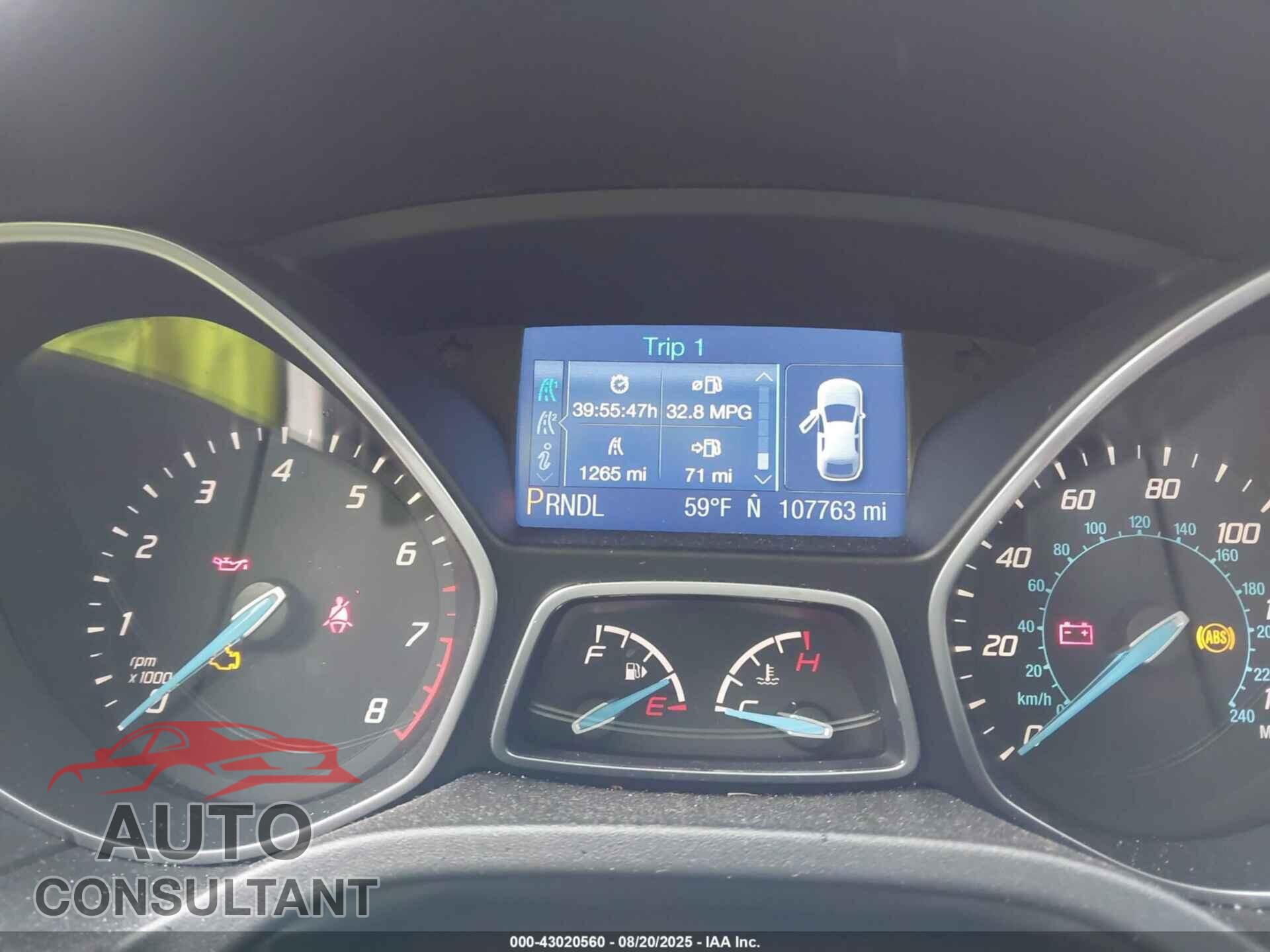 FORD FOCUS 2013 - 1FADP3F29DL293866