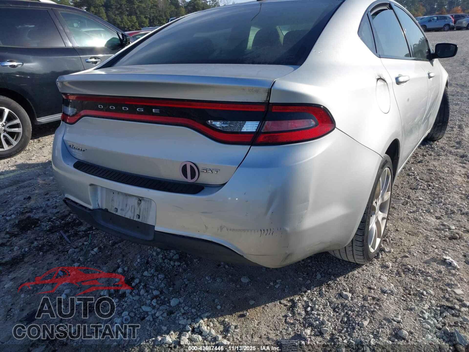 DODGE DART 2013 - 1C3CDFBA4DD123393