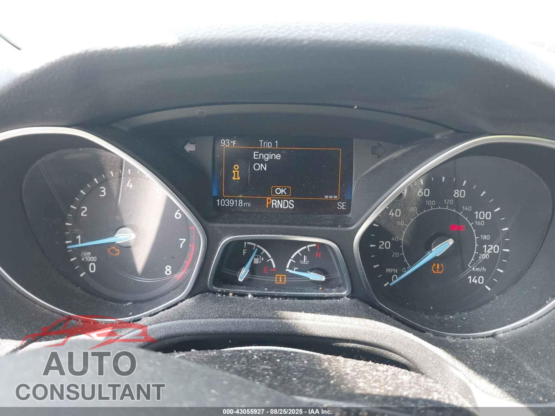 FORD FOCUS 2015 - 1FADP3F24FL228457