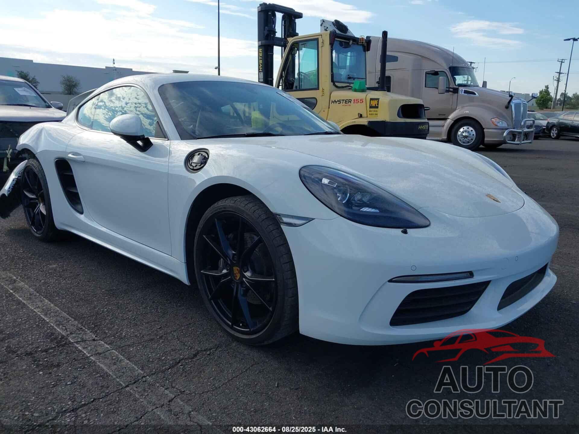 PORSCHE 718 CAYMAN 2019 - WP0AA2A85KS260791